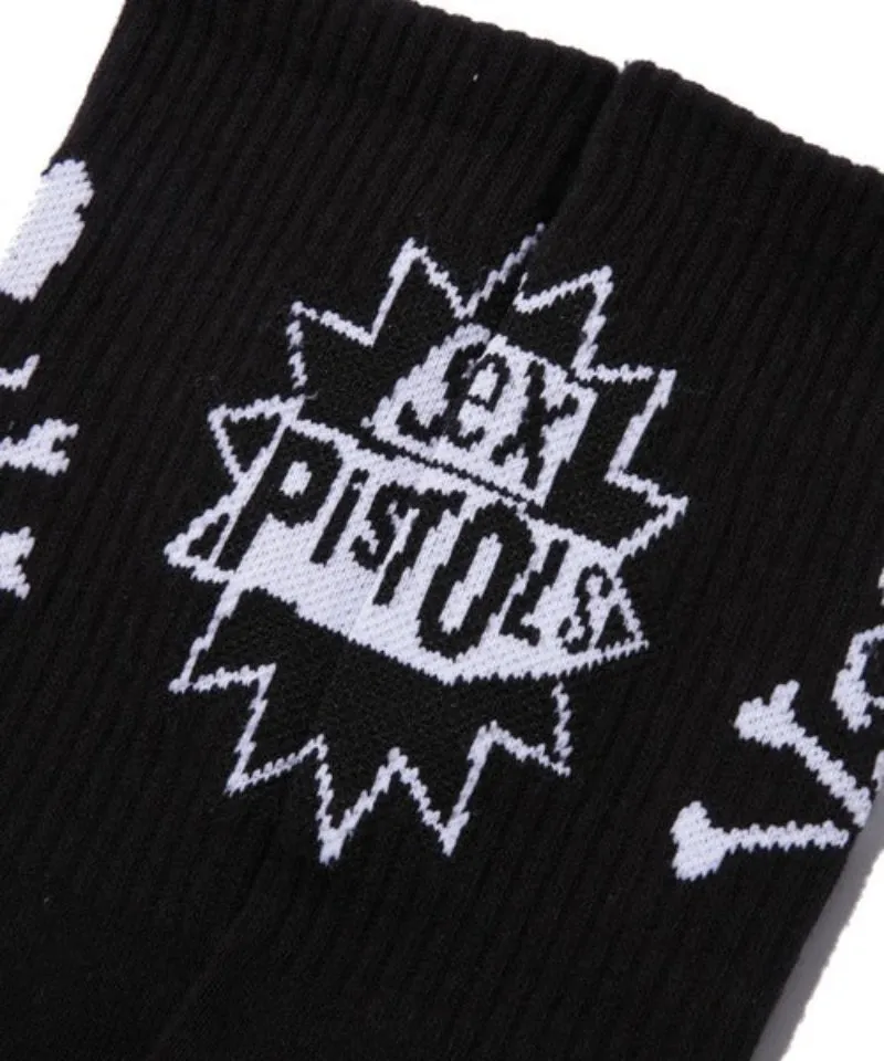 [ Pre-order ] MASTERMIND WORLD x SEX PISTOLS The Star Logo Skull Bones Socks (SO100)