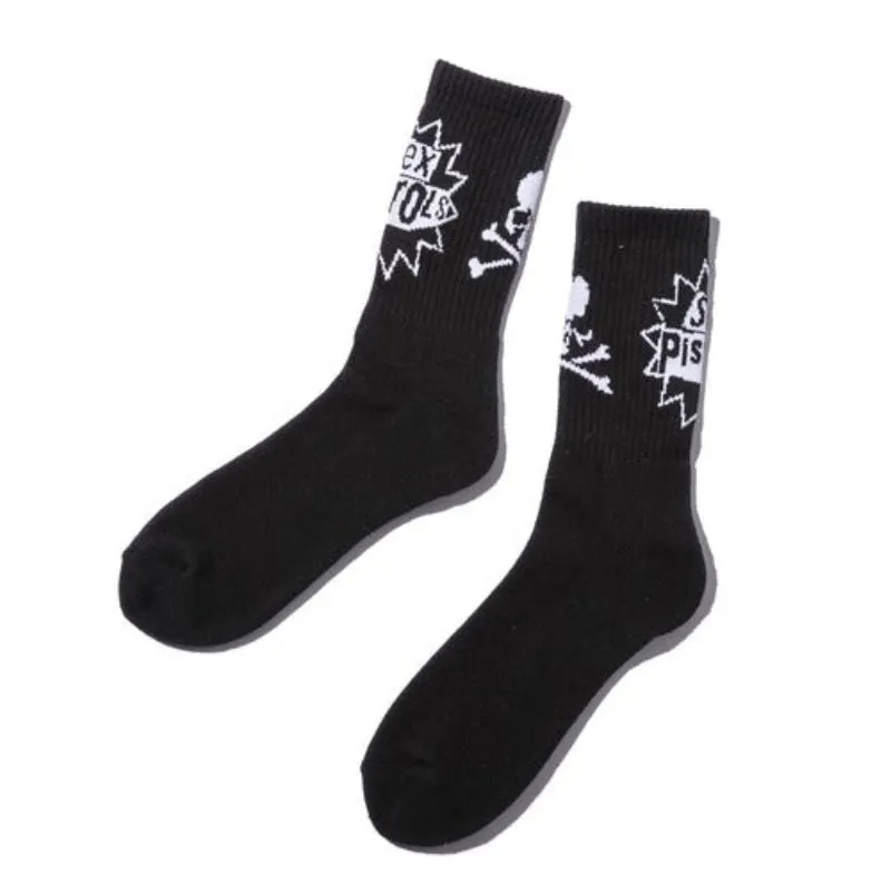 [ Pre-order ] MASTERMIND WORLD x SEX PISTOLS The Star Logo Skull Bones Socks (SO100)