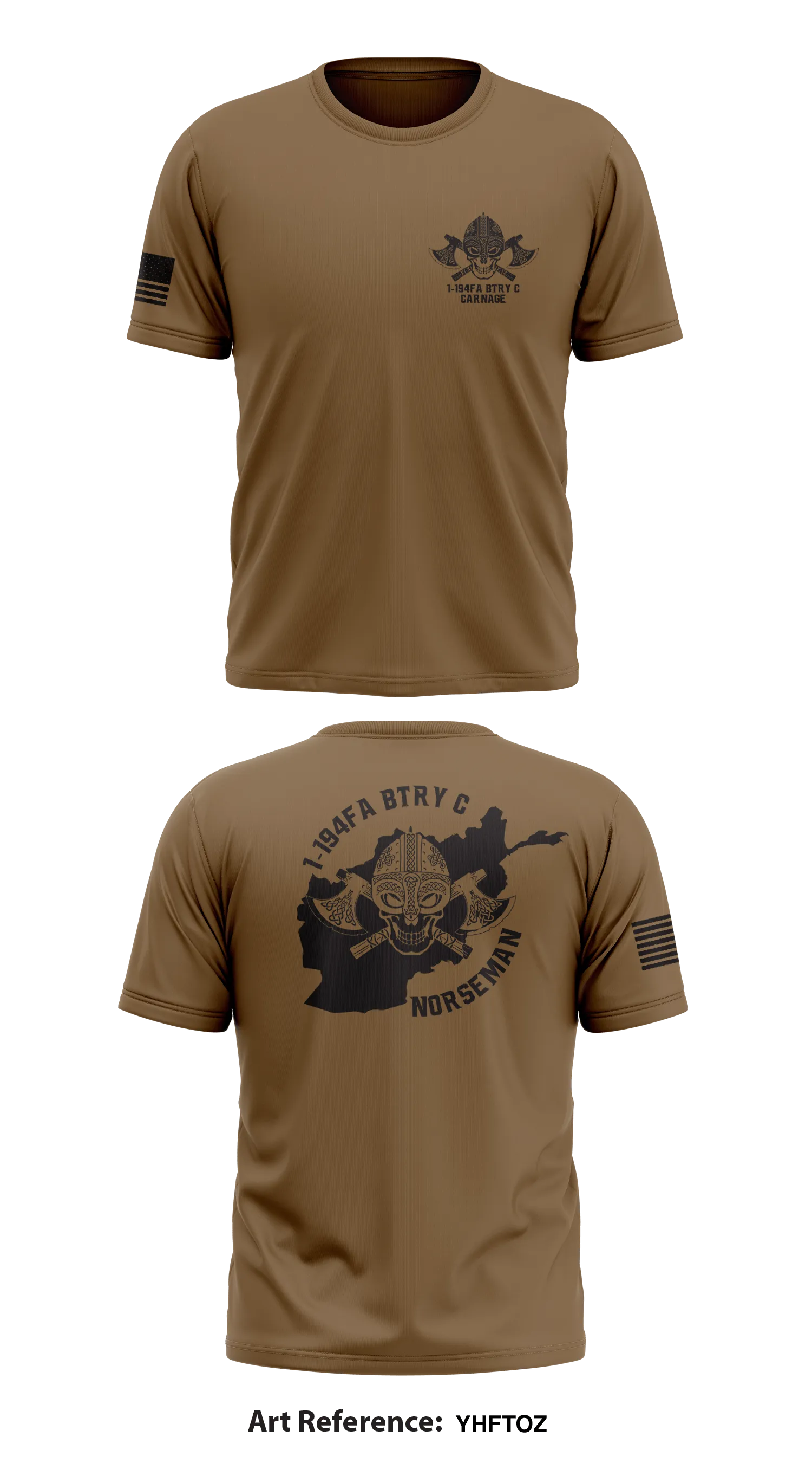 1-194FA BTRY C CARNAGE  Store 1 Core Men's SS Performance Tee - YhFtOz