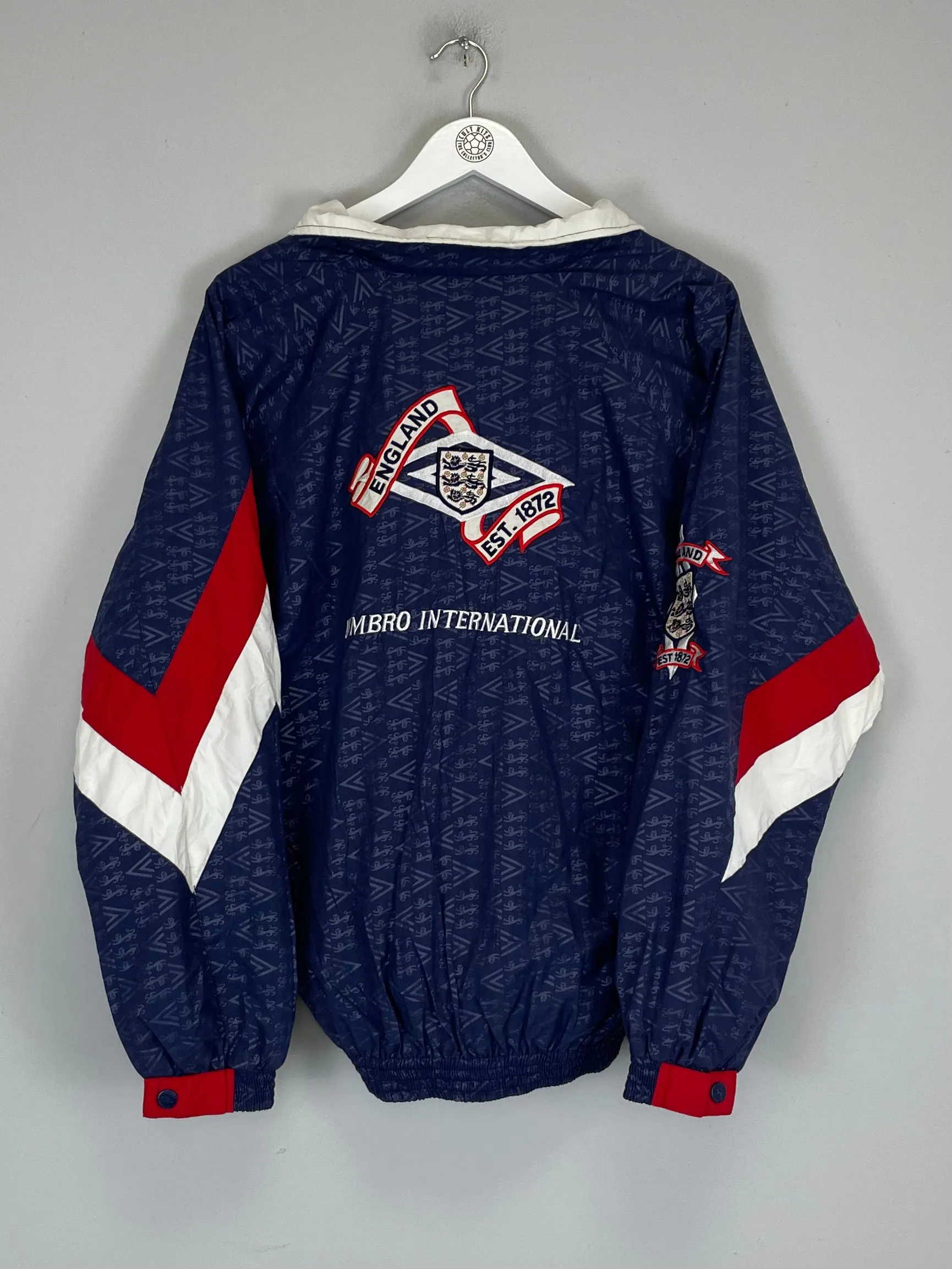 1990/92 ENGLAND TRACK JACKET (M) UMBRO