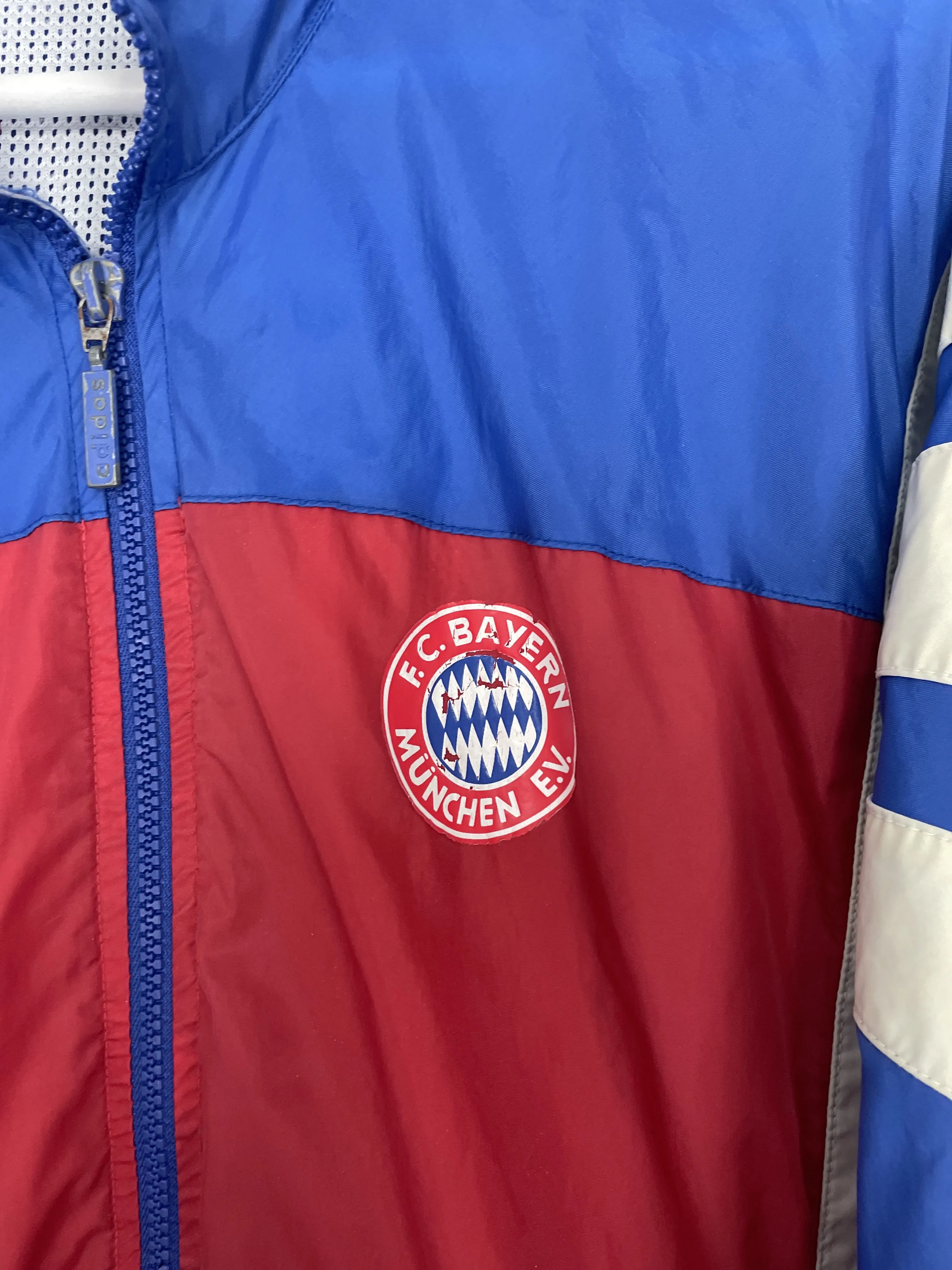 1993/95 BAYERN MUNICH TRACK JACKET (L) ADIDAS