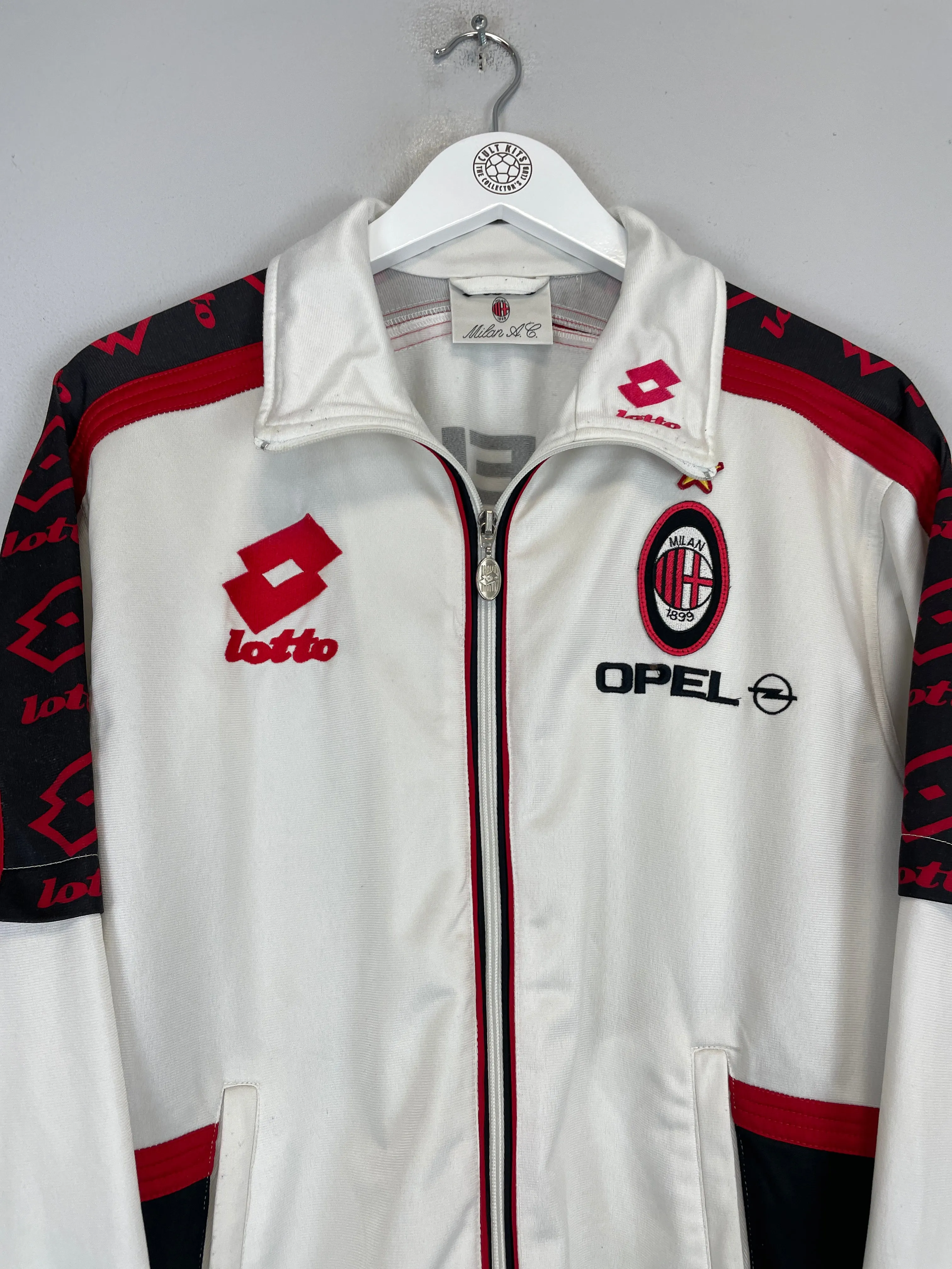 1995/96 AC MILAN TRACK JACKET (M) LOTTO
