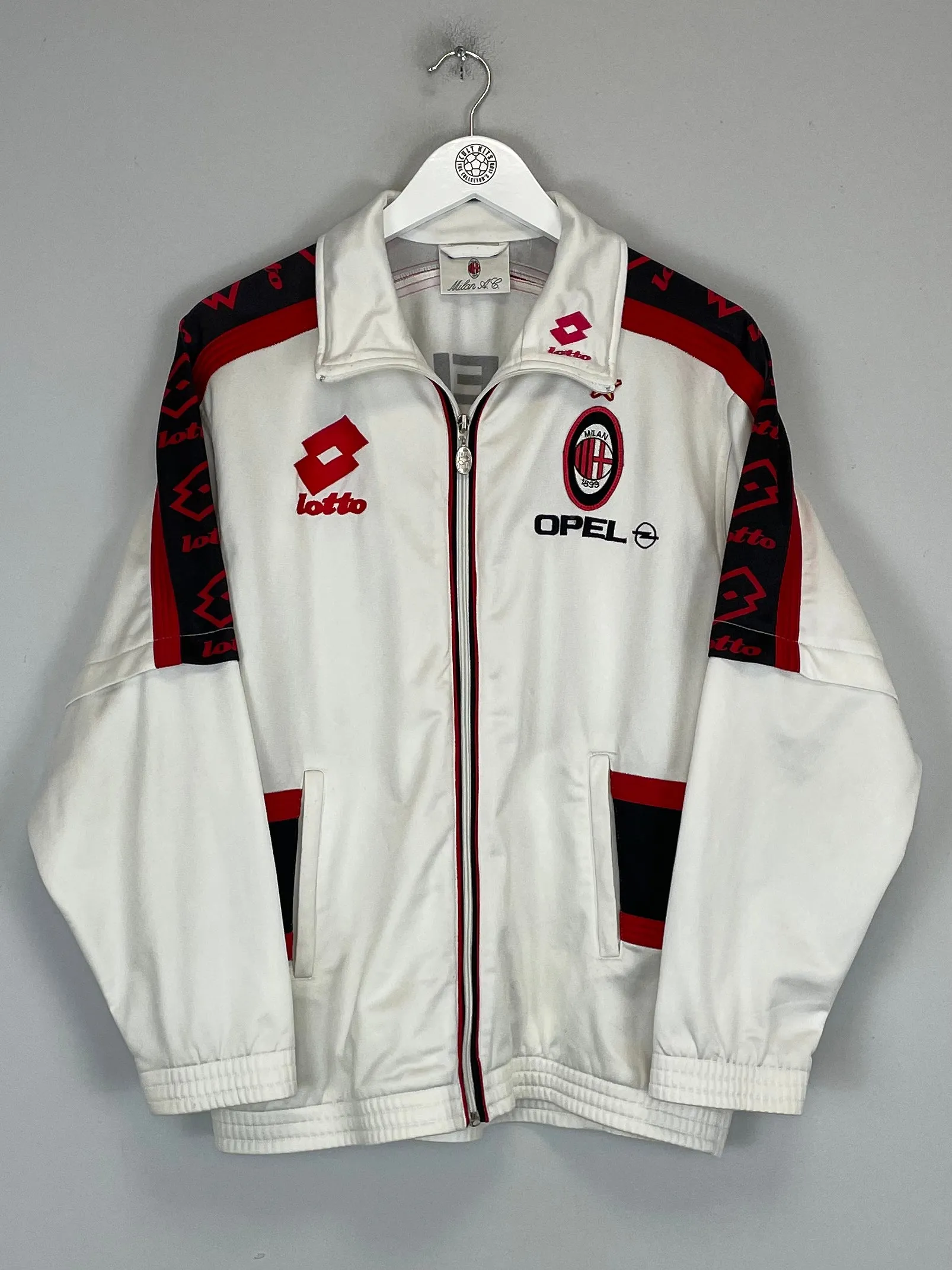 1995/96 AC MILAN TRACK JACKET (M) LOTTO