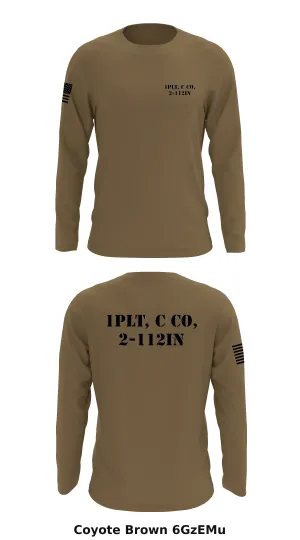 1PLT, C Co, 2-112IN Store 1 Core Men's LS Performance Tee - 6GzEMu
