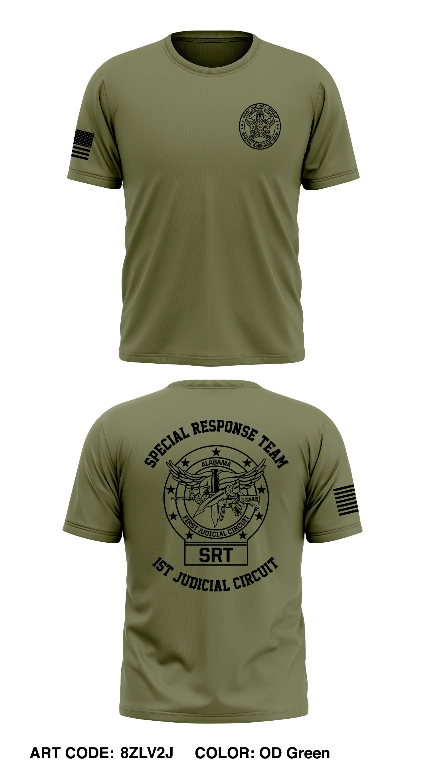 1st Judicial Circuit Special Response Team Core Men's SS Performance Tee - 8ZLV2J