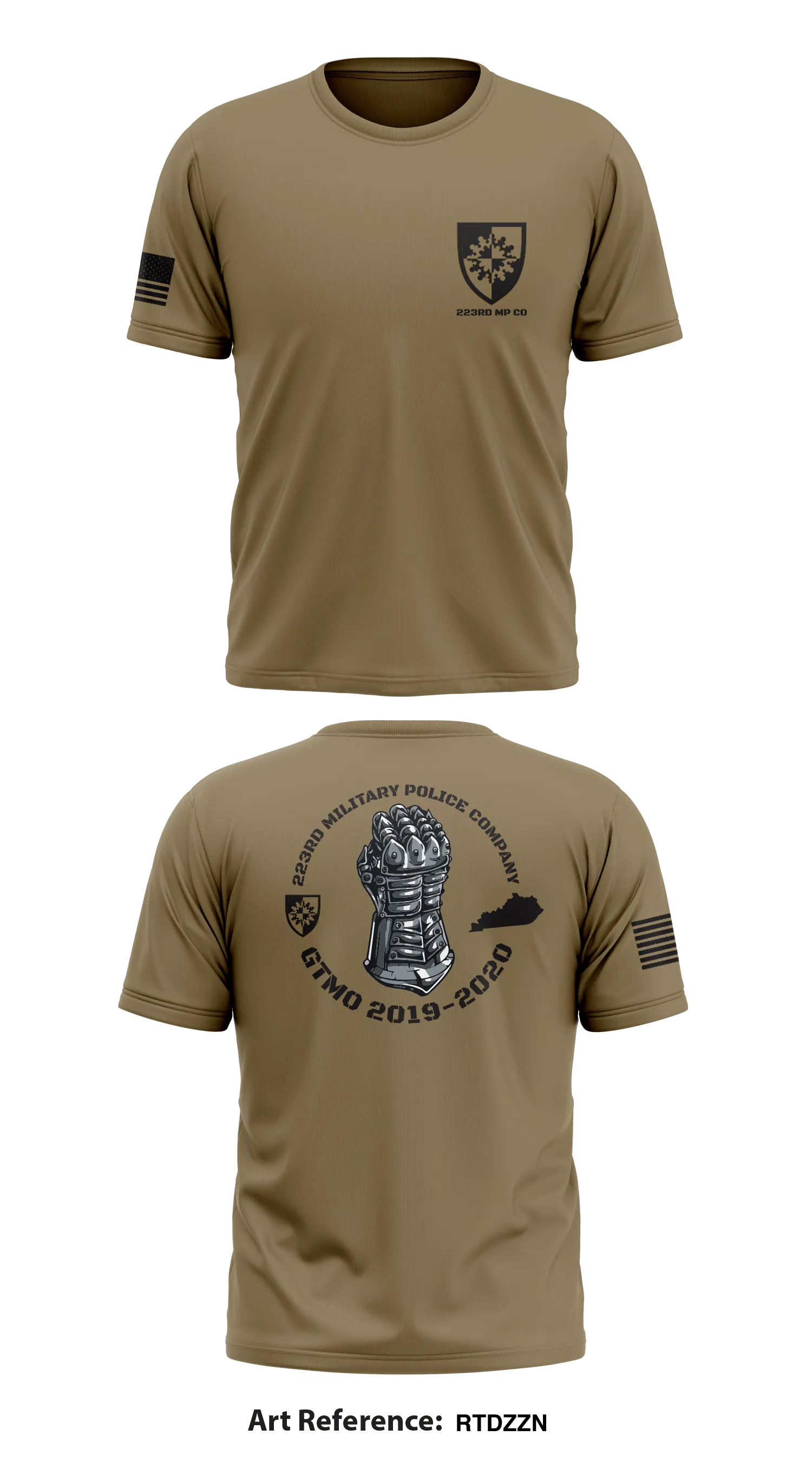 223rd Military Police Company Store 1 Core Men's SS Performance Tee - RtDzzN