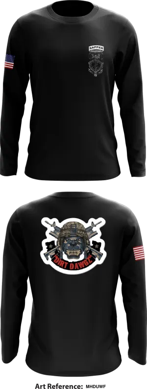 22nd Engineer Clearance Company  Store 1 Core Men's LS Performance Tee - MhduWF