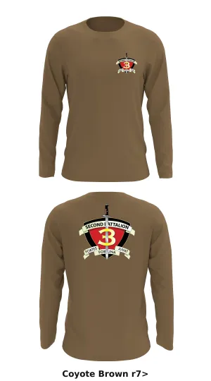 2nd Battalion 3rd Marines  Store 1 Core Men's LS Performance Tee - r7>