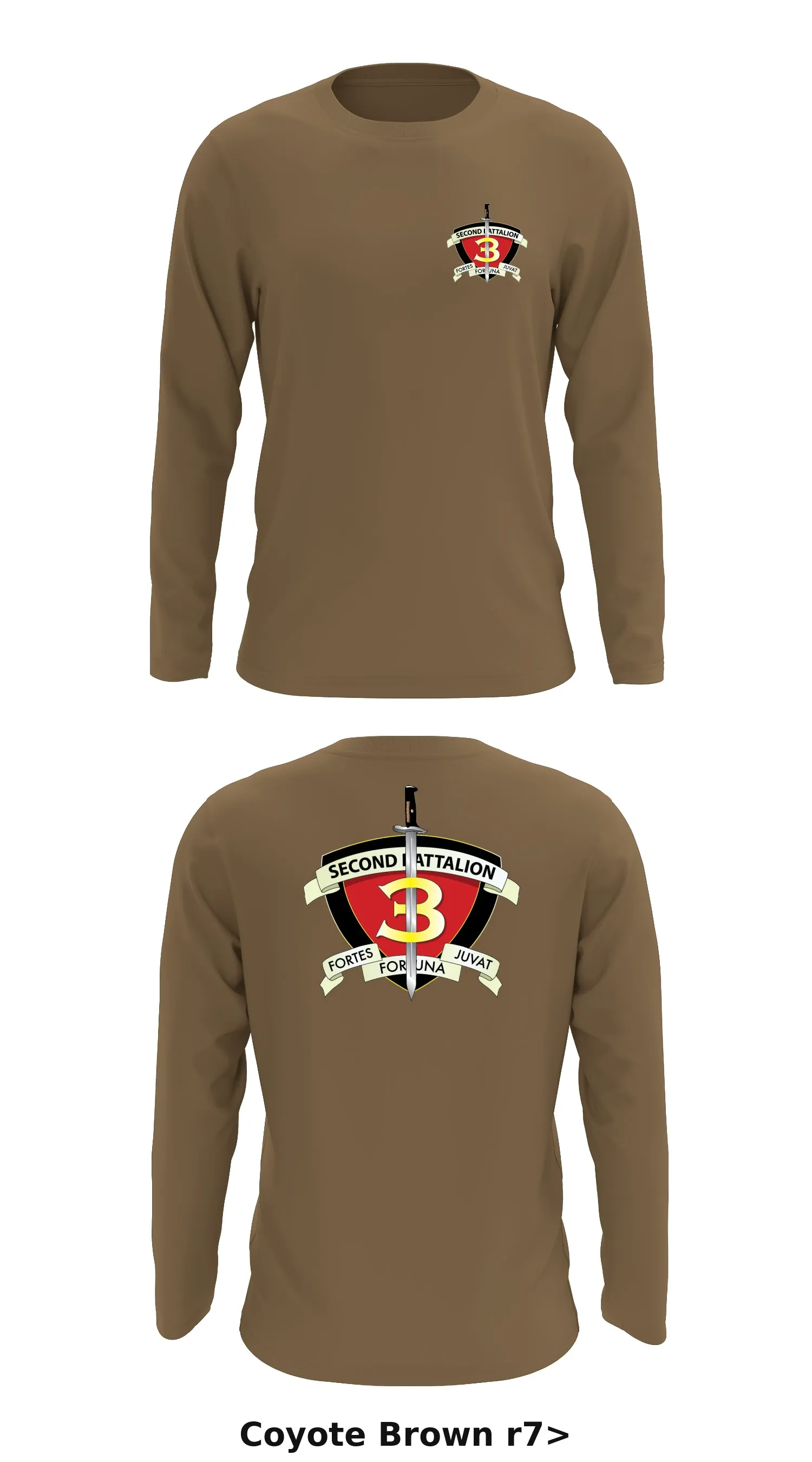 2nd Battalion 3rd Marines  Store 1 Core Men's LS Performance Tee - r7>