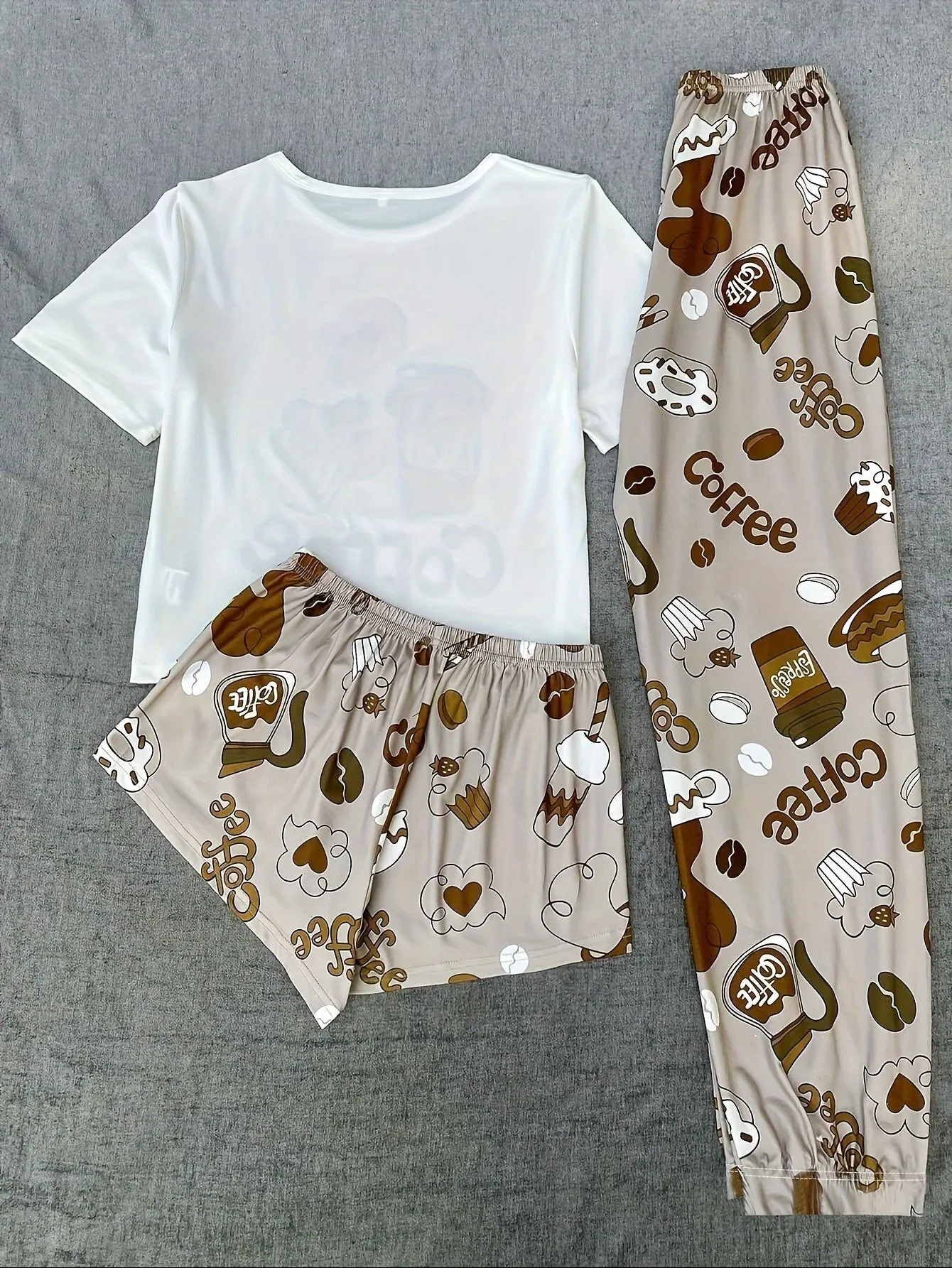 3-Piece Plus Size Women's Cozy Pajama Set for Relaxation