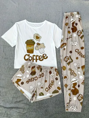 3-Piece Plus Size Women's Cozy Pajama Set for Relaxation