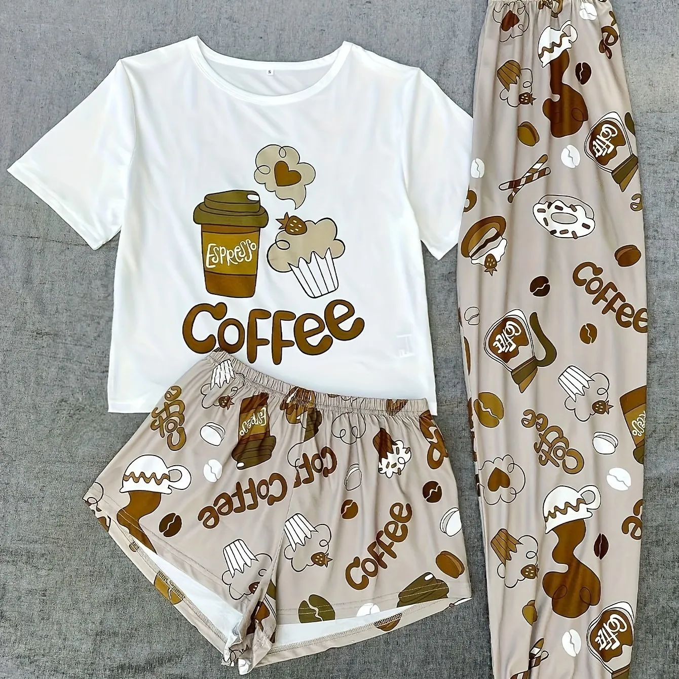 3-Piece Plus Size Women's Cozy Pajama Set for Relaxation