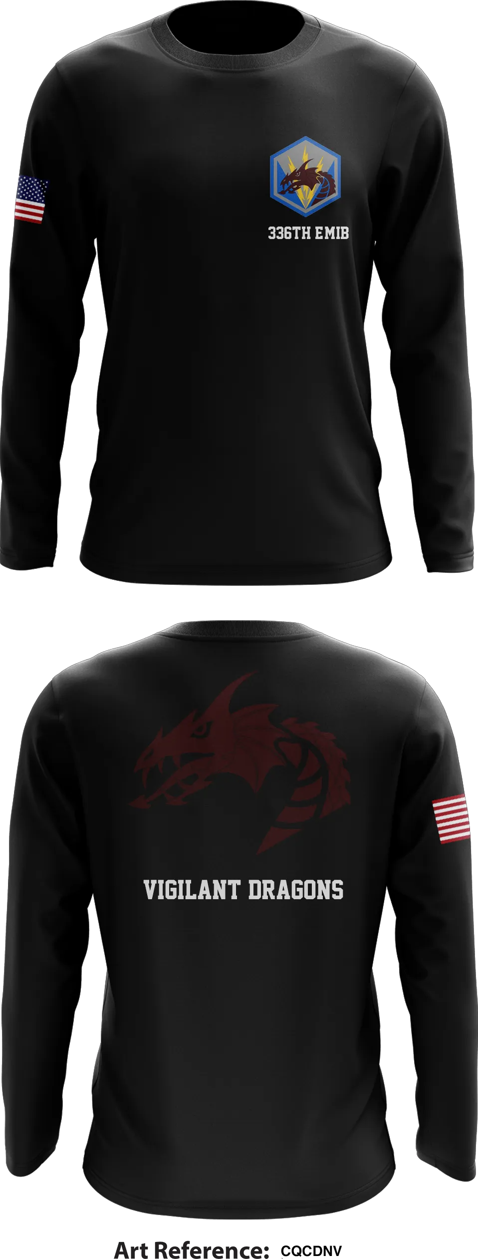 336TH E-MIB Store 1  Core Men's LS Performance Tee - CqcdnV