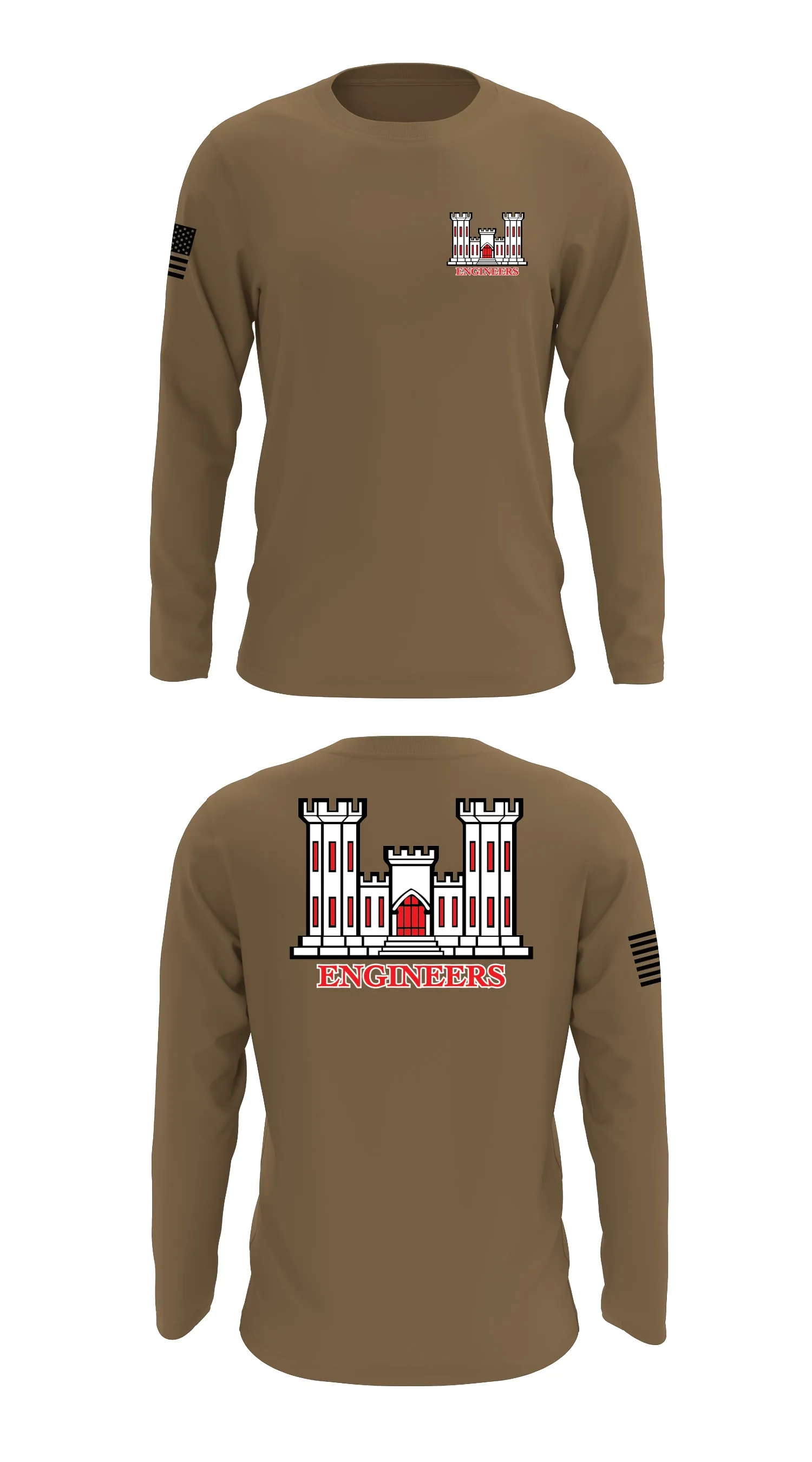 379th Engineer Construction Company  Store 1 Core Men's LS Performance Tee - 52692011891
