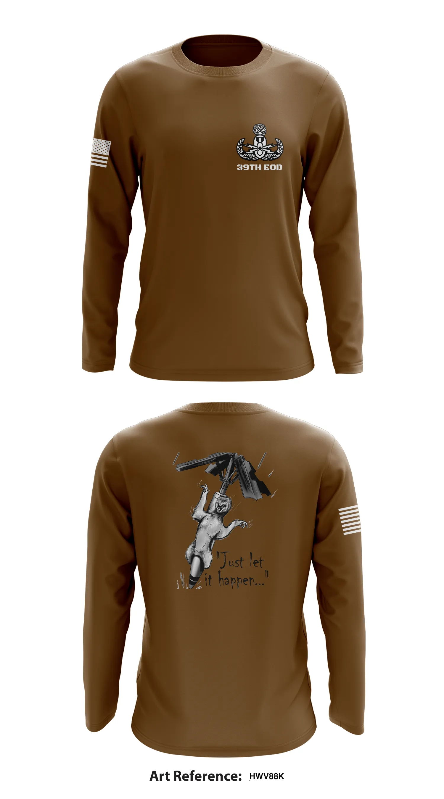 39th EOD Store 1 Core Men's LS Performance Tee - HWV88K