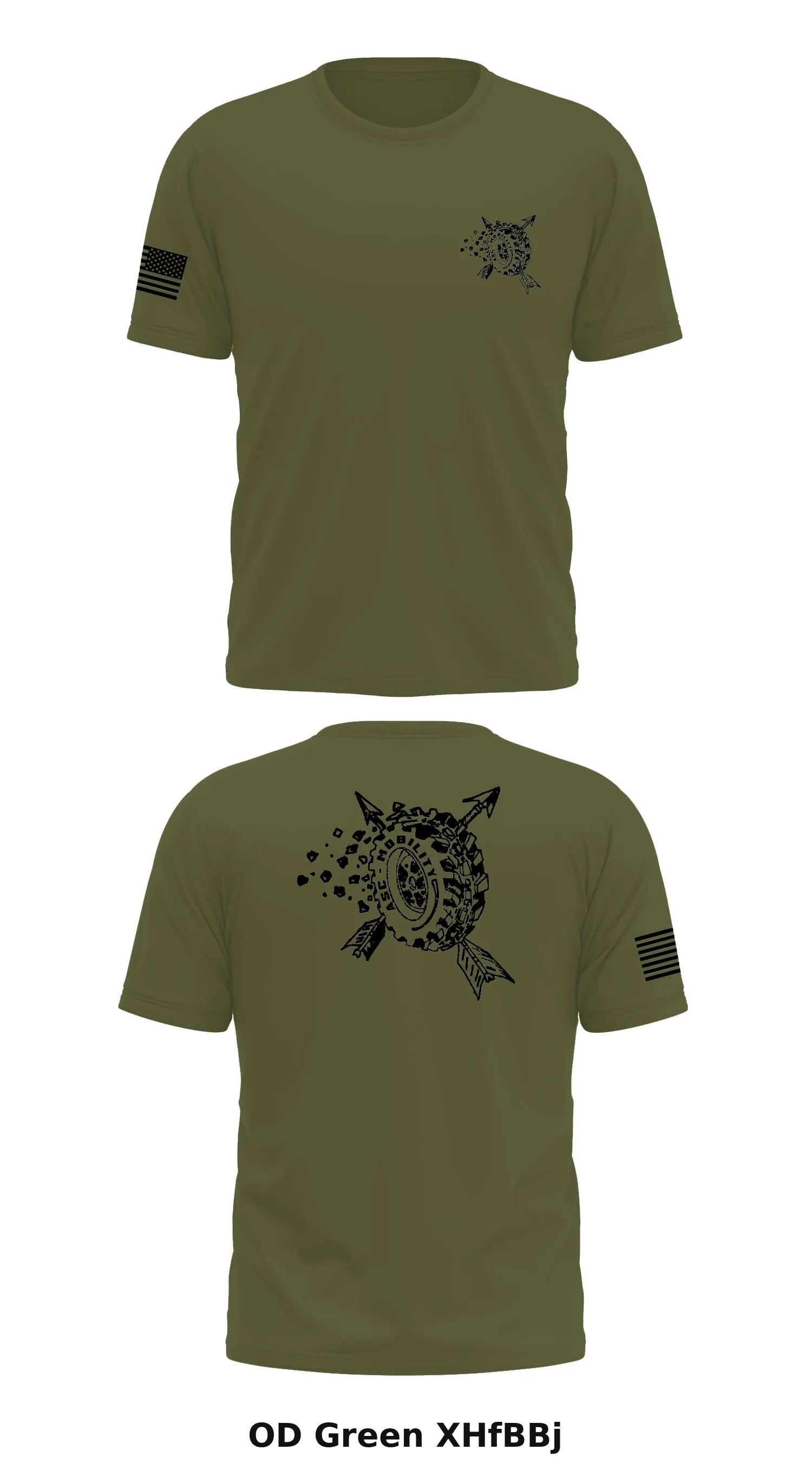 3rd SFG (A), ASC, Mobility.  Store 1 Core Men's SS Performance Tee - XHfBBj
