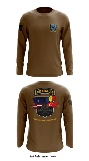 5 101 AVN REGT Store 1 Core Men's LS Performance Tee - CePUQd