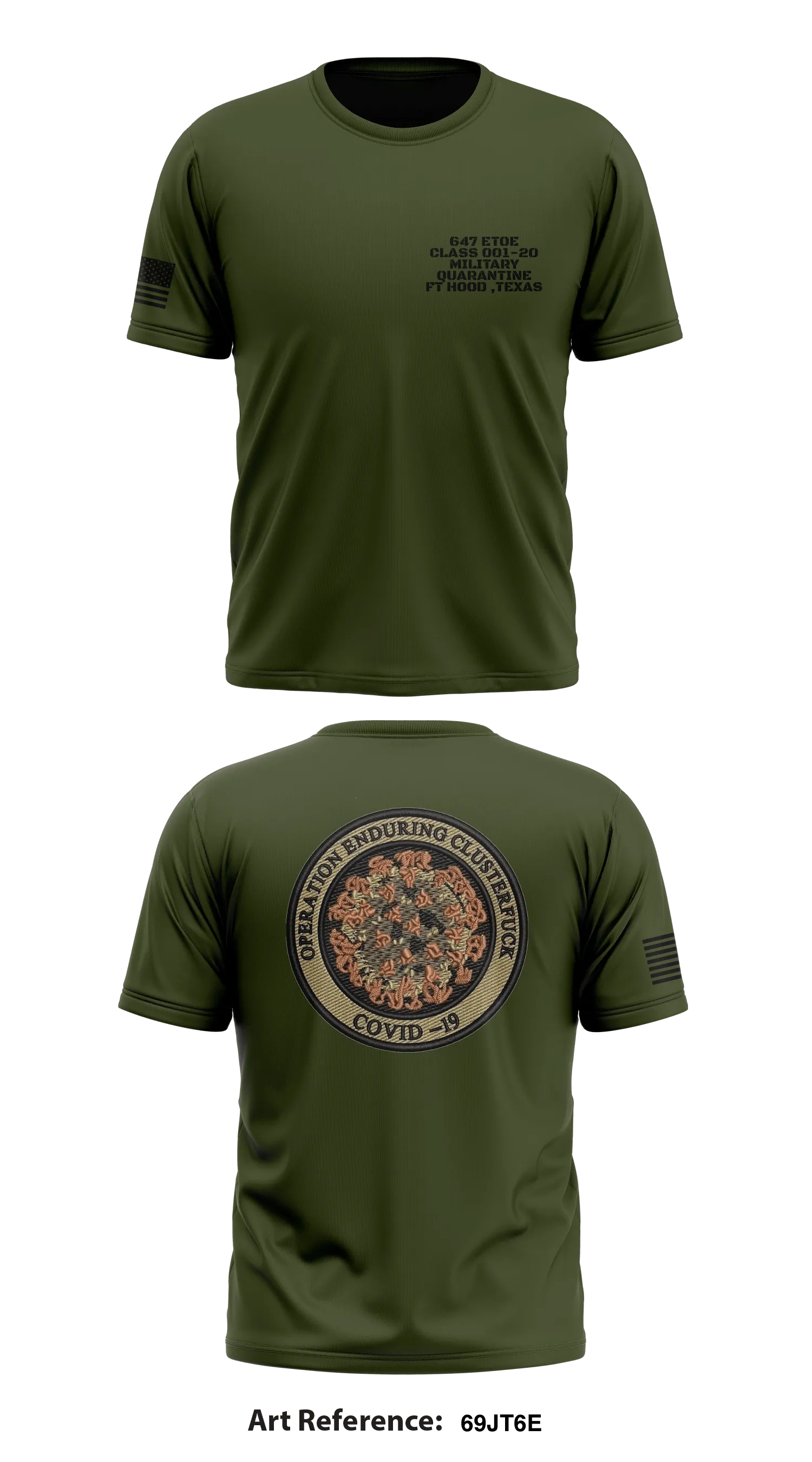 647 ETOE Store 1 Core Men's SS Performance Tee - 69Jt6E