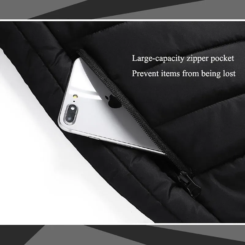 9 Heated Vest Zones Electric Heated Jackets Men's Winter Jacket Outdoor Sportswear USB Winter Heating Vest Thermal Clothing