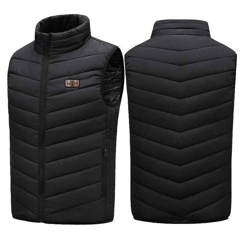 9 Heated Vest Zones Electric Heated Jackets Men's Winter Jacket Outdoor Sportswear USB Winter Heating Vest Thermal Clothing