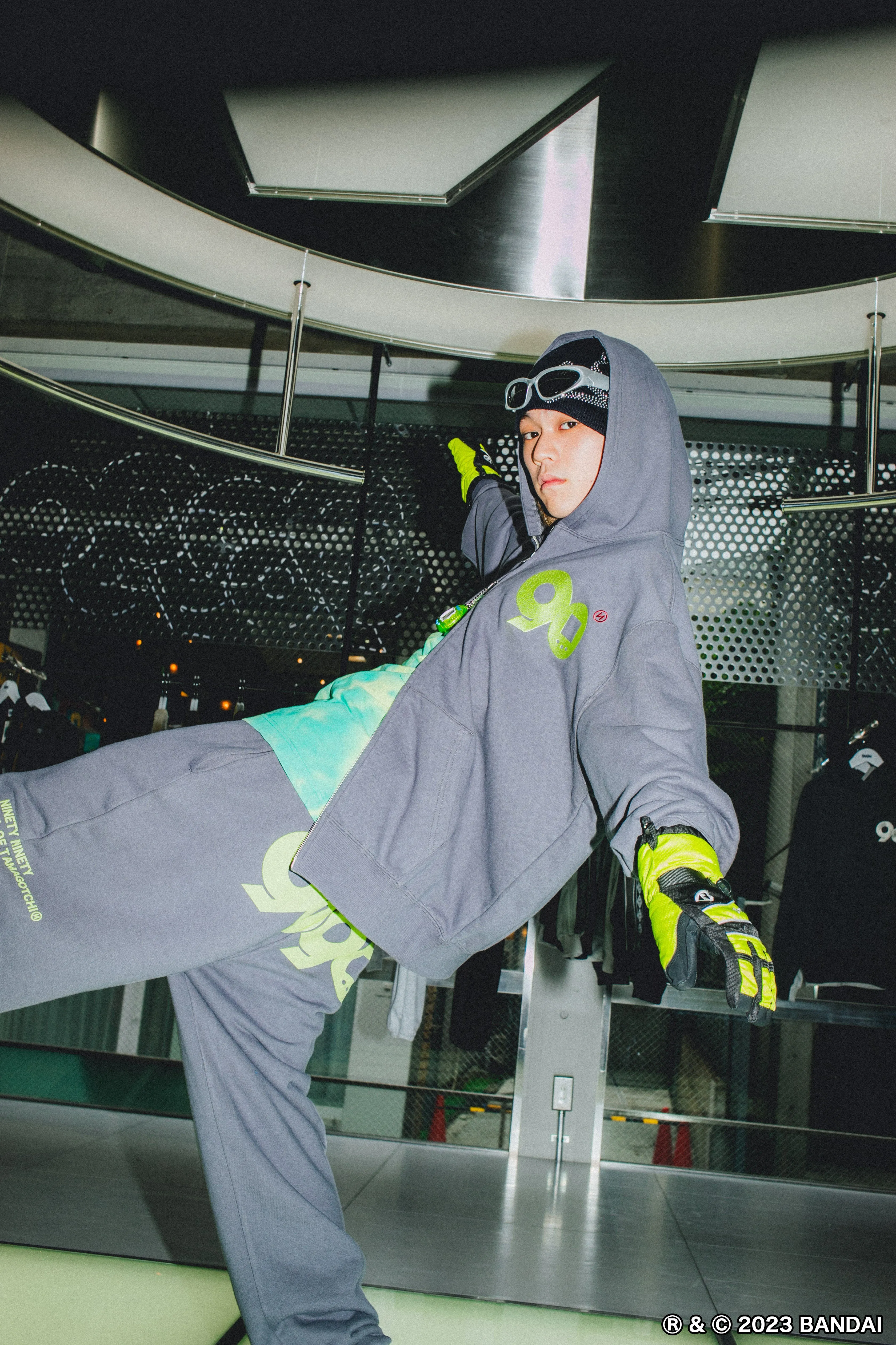 9090 × Tamagotchi 9090 Logo Sweat Pants