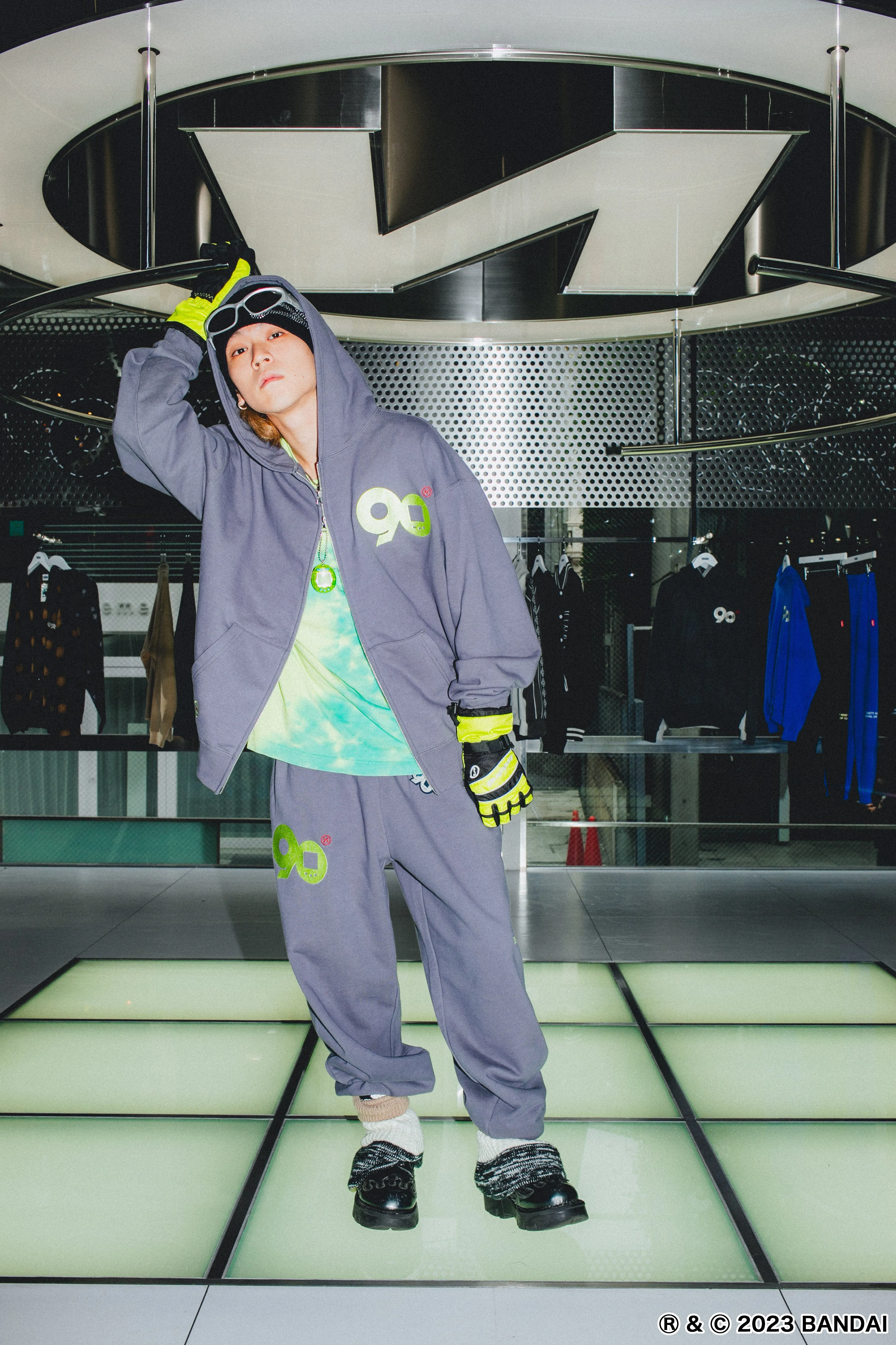9090 × Tamagotchi 9090 Logo Sweat Pants