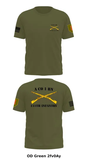 A Co 1 BN,111th INFANTRY  Store 1 Core Men's SS Performance Tee - 2fv0Ay