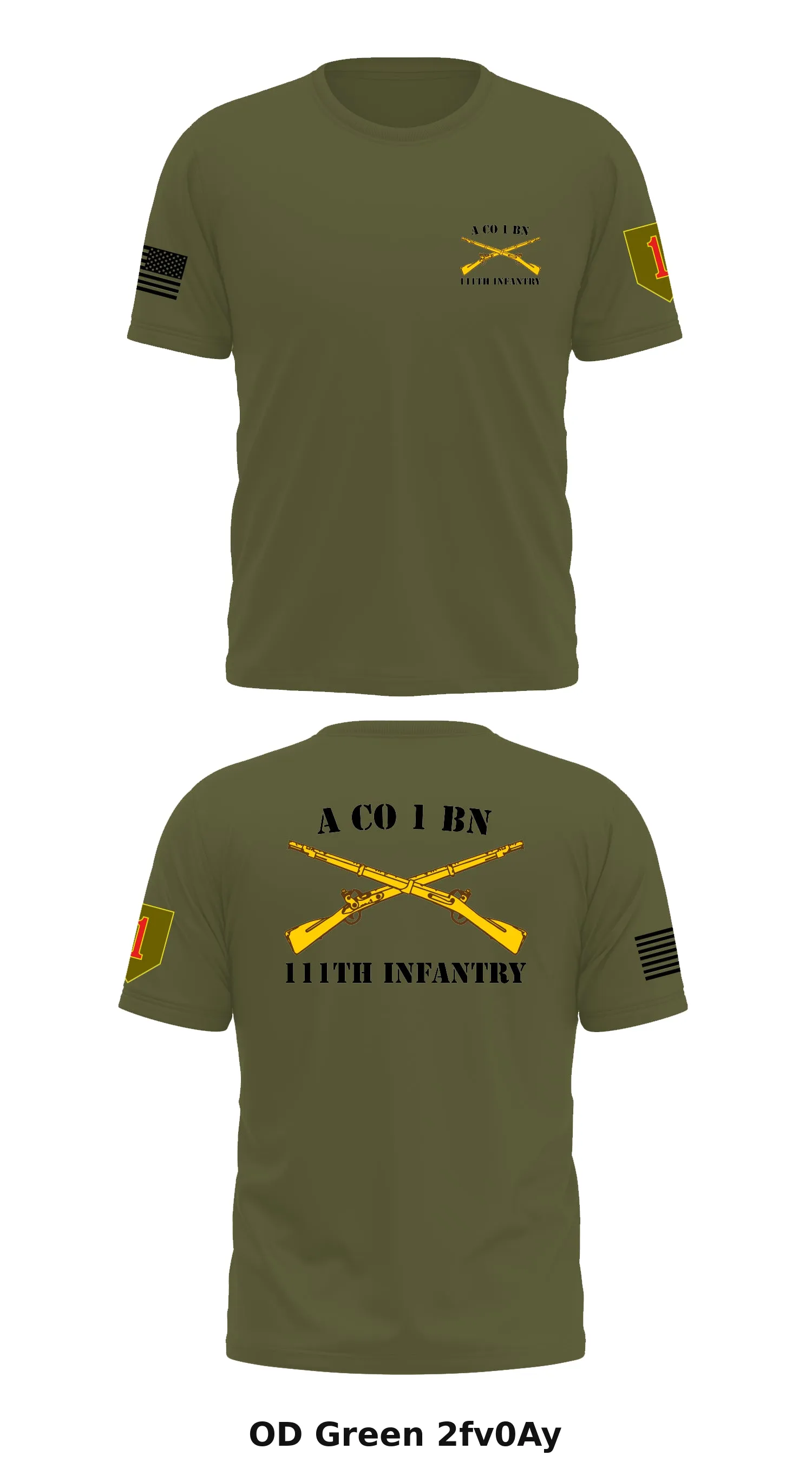 A Co 1 BN,111th INFANTRY  Store 1 Core Men's SS Performance Tee - 2fv0Ay