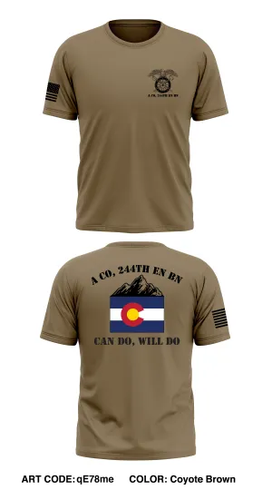 A Co, 244th EN BN Store 1 Core Men's SS Performance Tee - qE78me