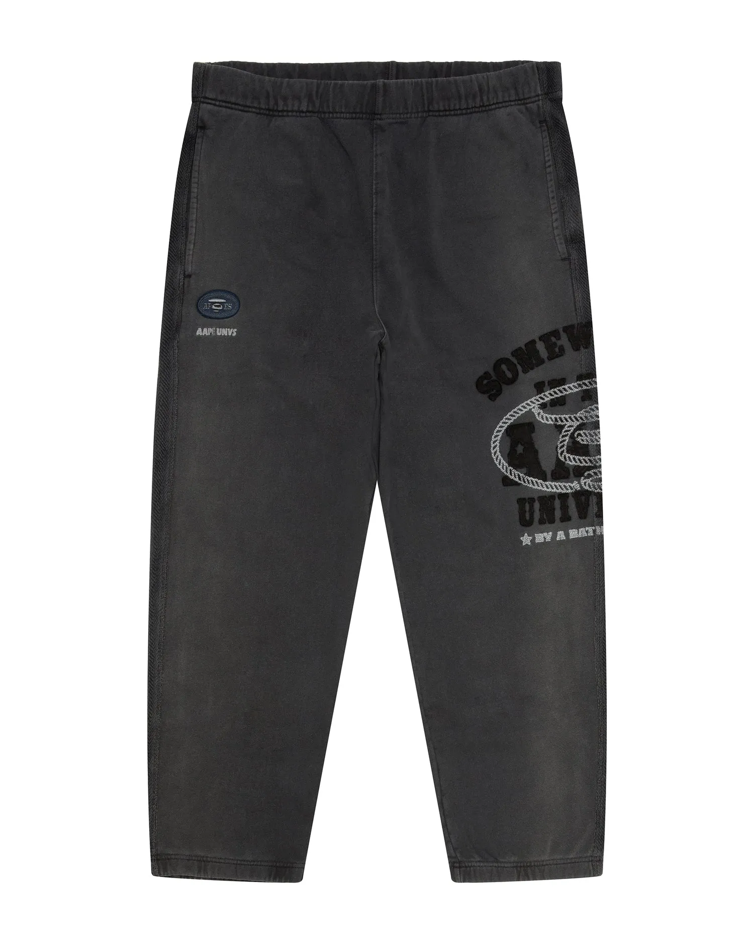 AAPEUNVS moonface logo sweat pants