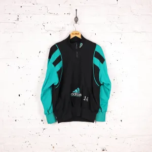 Adidas Equipment 90s 1/4 Zip Tracksuit Top  - Black - M