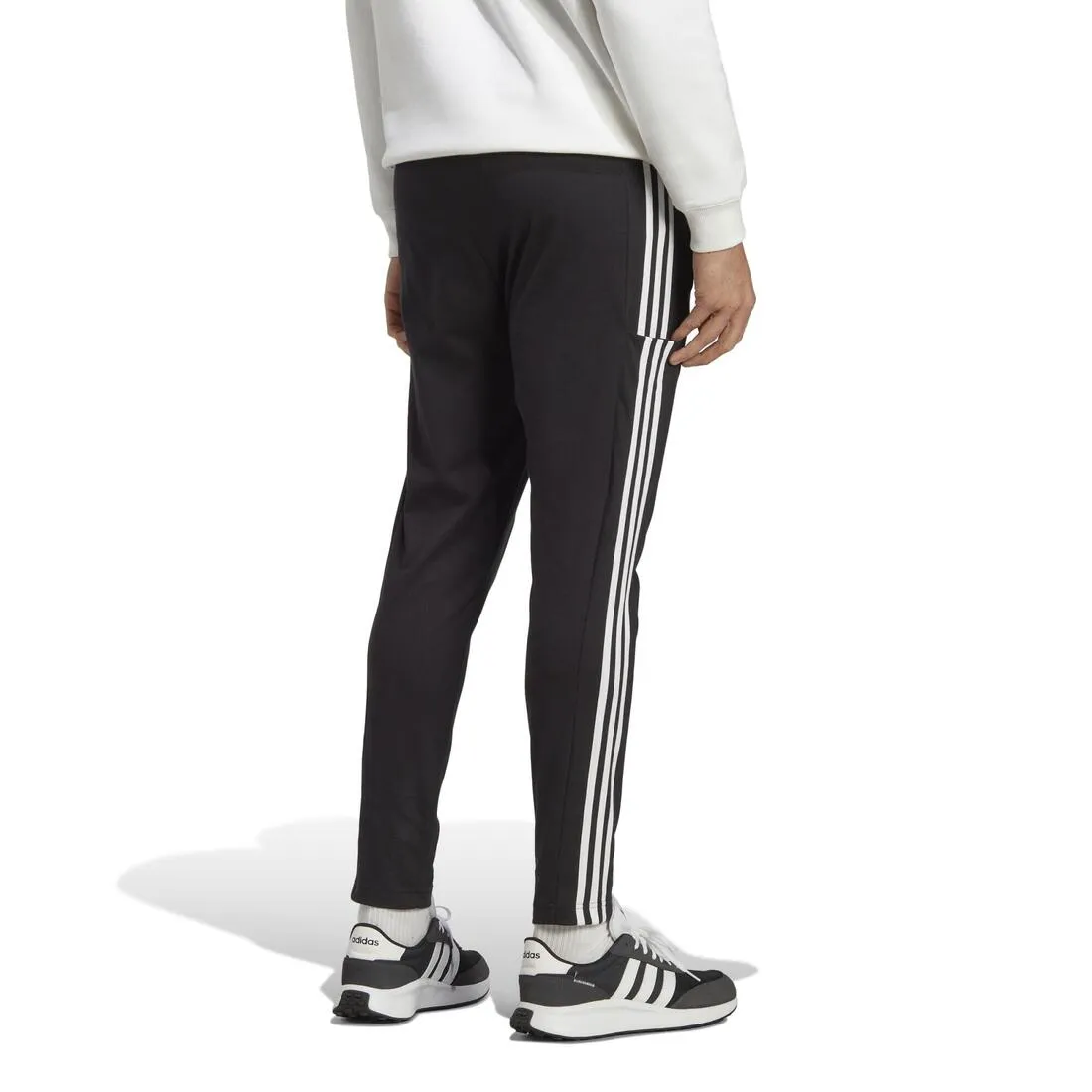 ADIDAS MAN Essentials Single Jersey Tapered Open Hem 3-Stripes Joggers