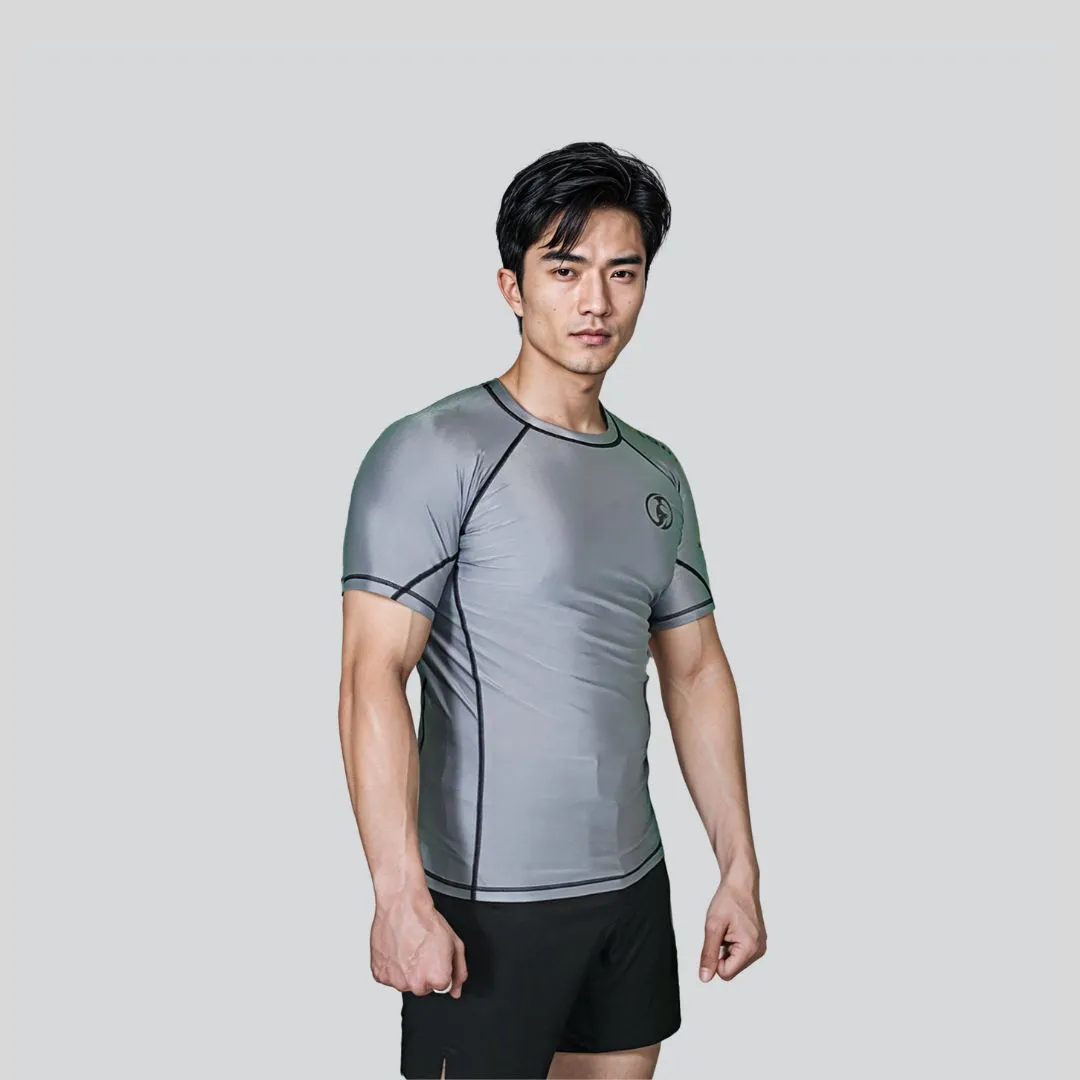 ADULT RASH GUARD H/S PRO GRAY