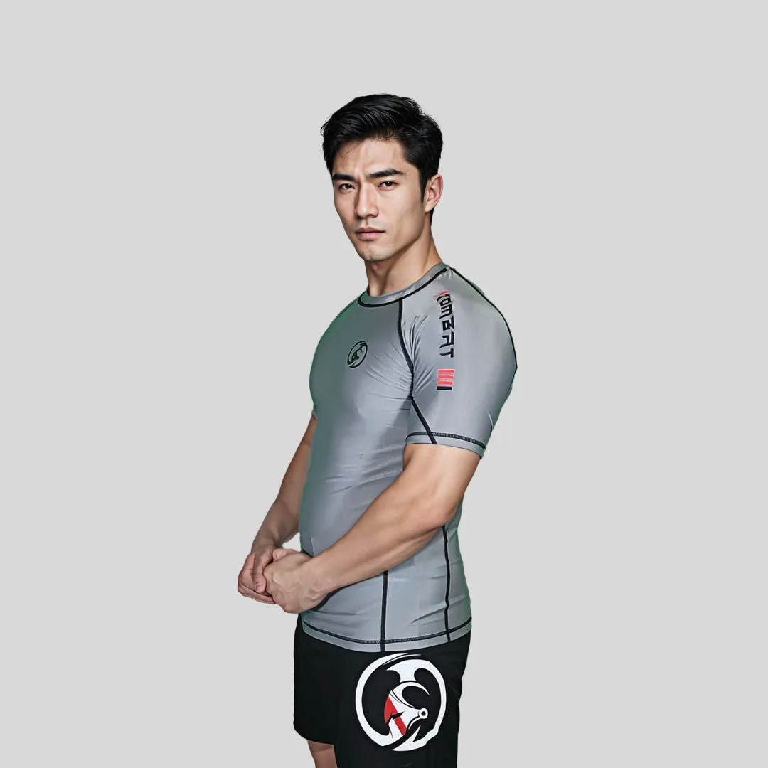 ADULT RASH GUARD H/S PRO GRAY