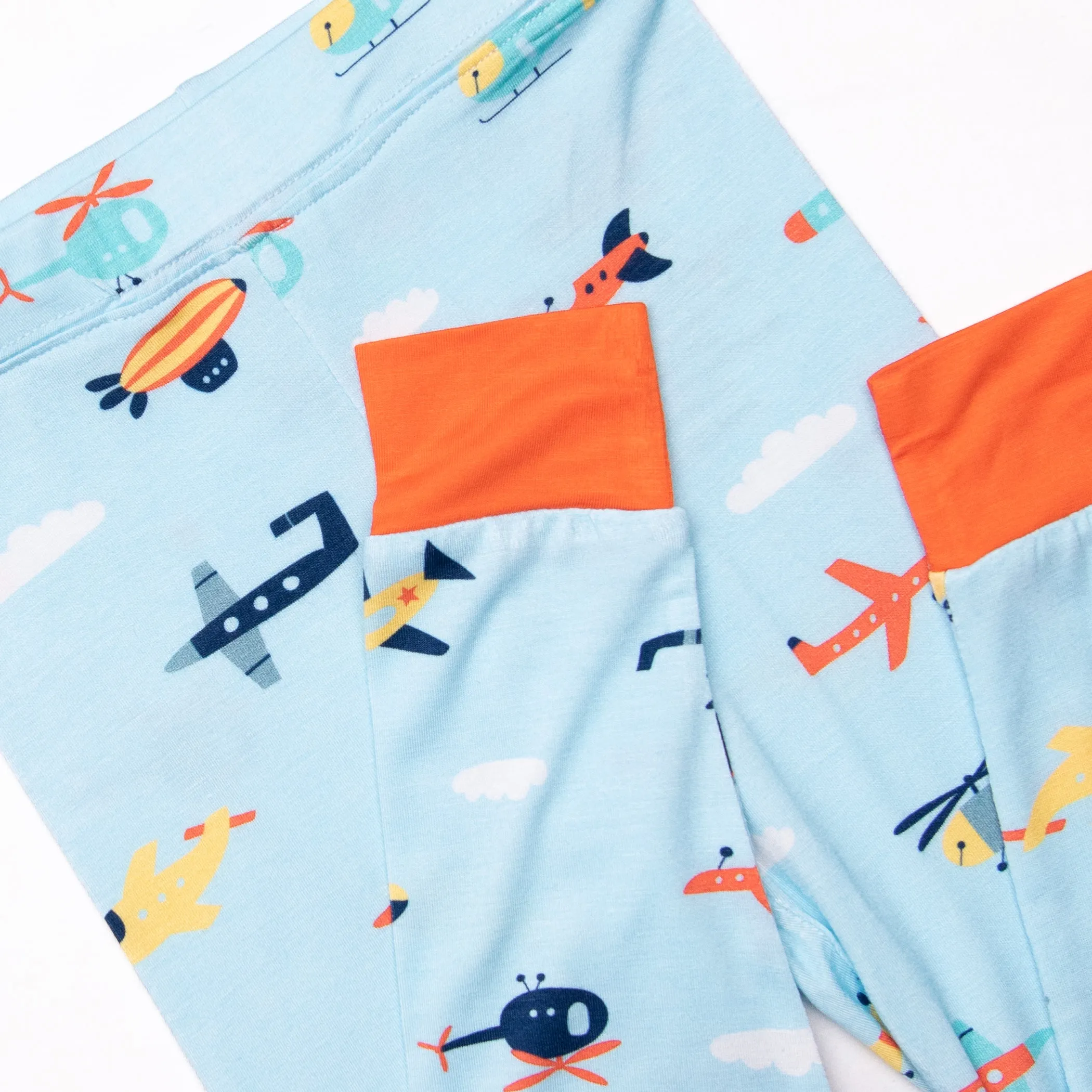 Against the Wind Bamboo Pajama Set, Blue