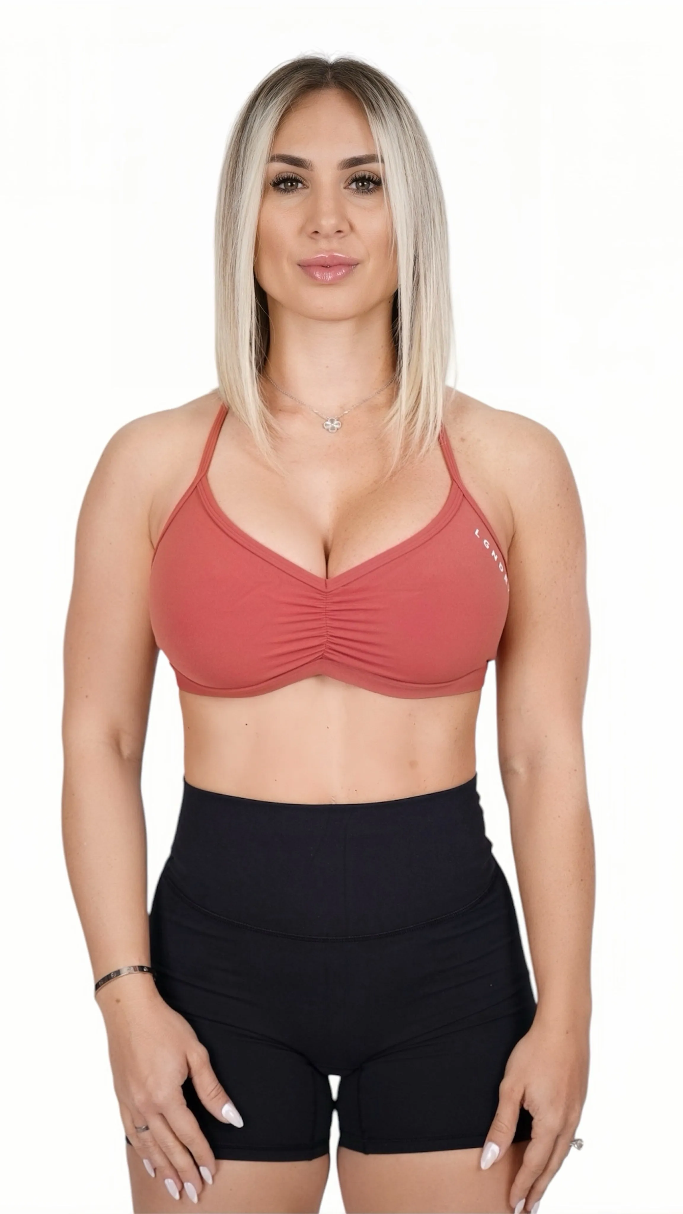 ALIGN RUCHED OPEN BACK BRA