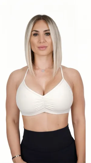 ALIGN RUCHED OPEN BACK BRA