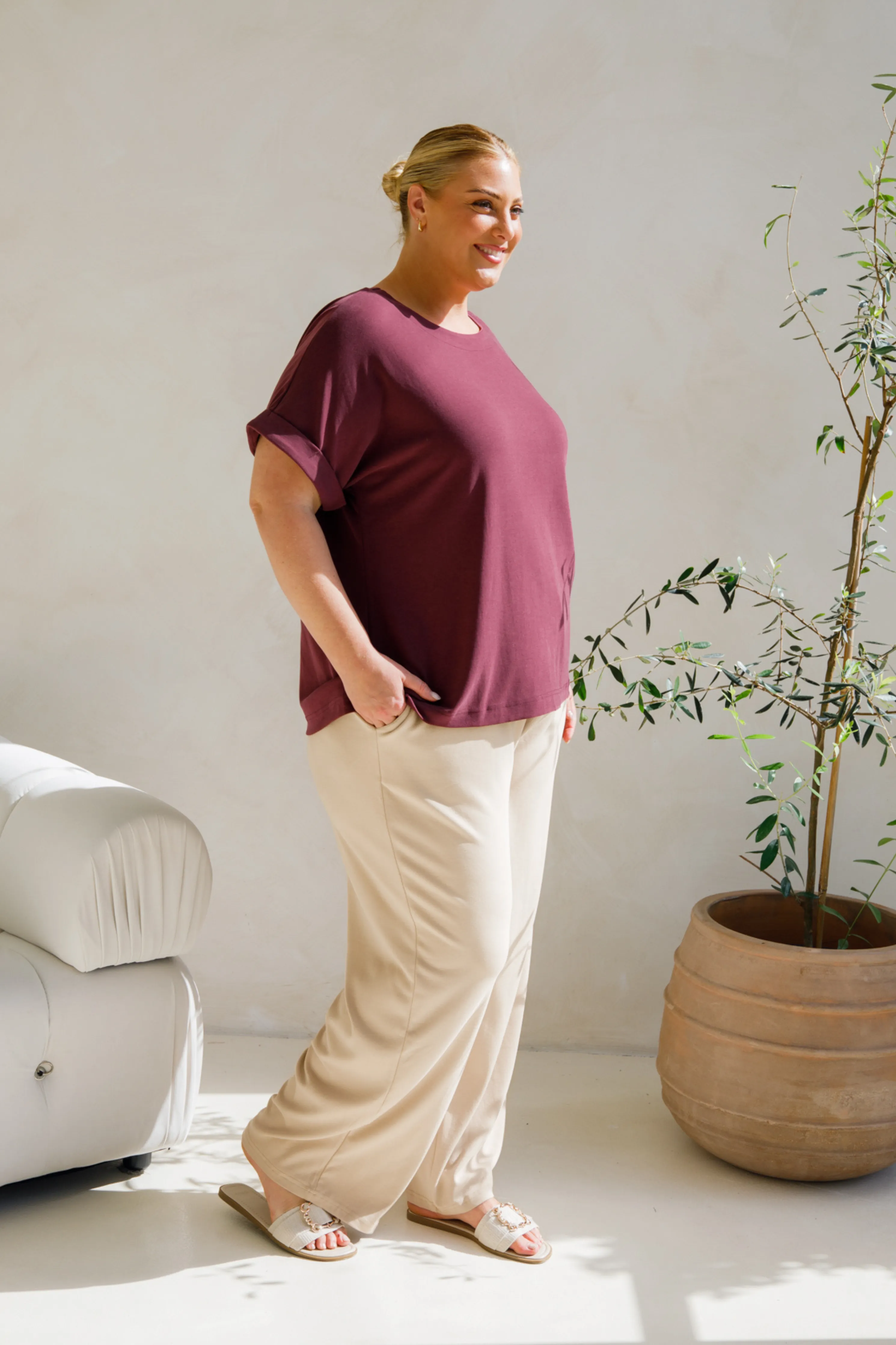 Althea Lounge Top | Shiraz