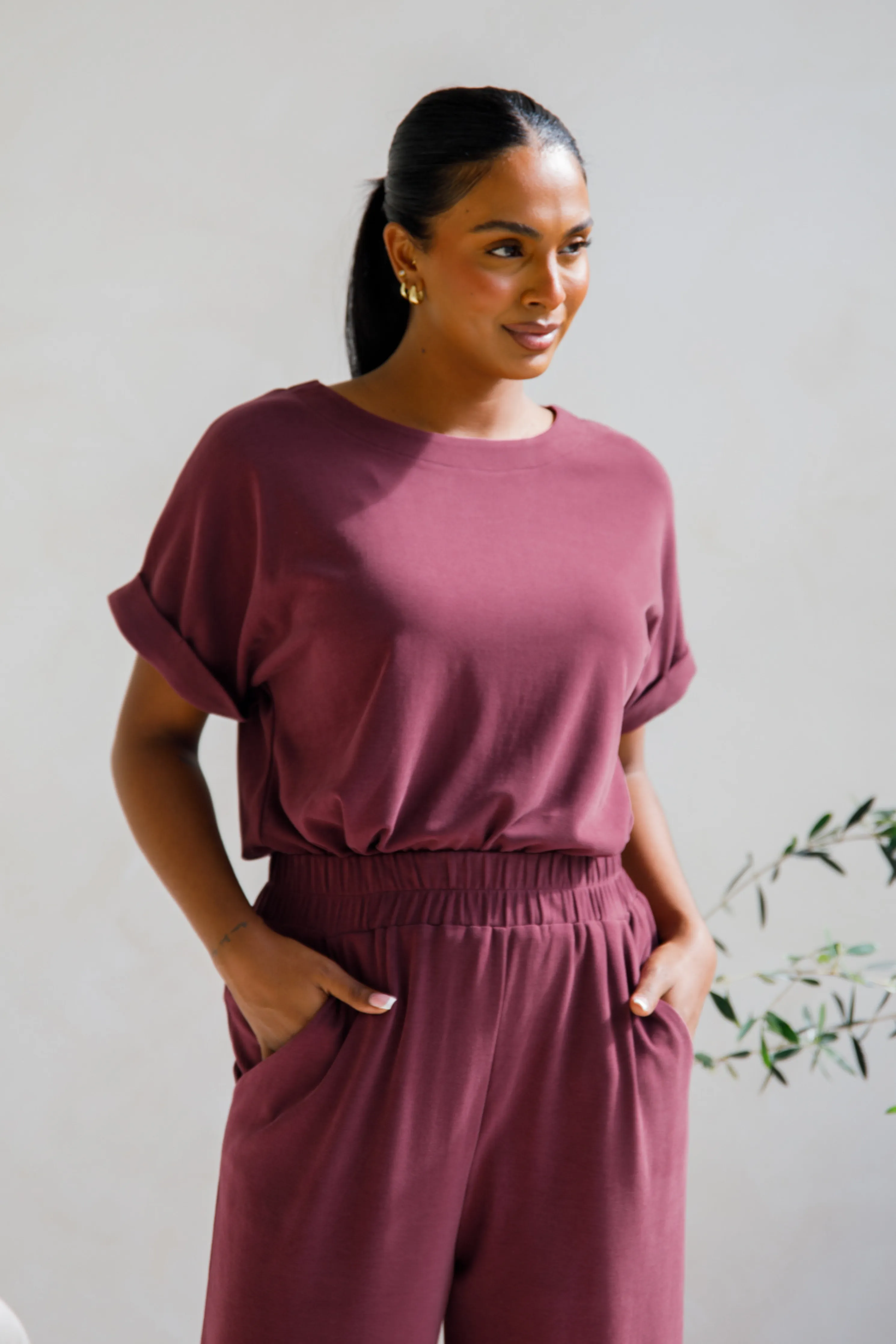 Althea Lounge Top | Shiraz
