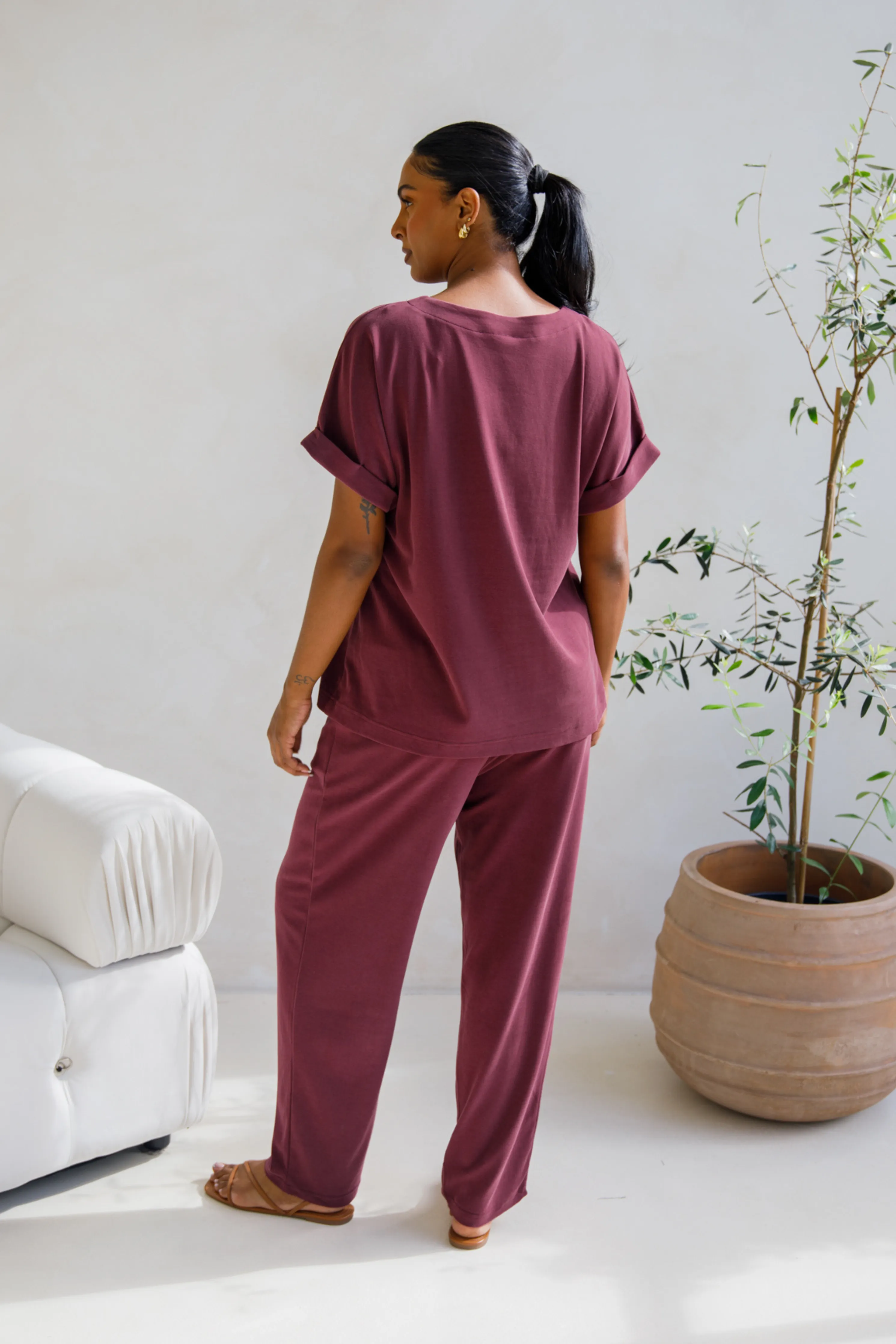 Althea Lounge Top | Shiraz