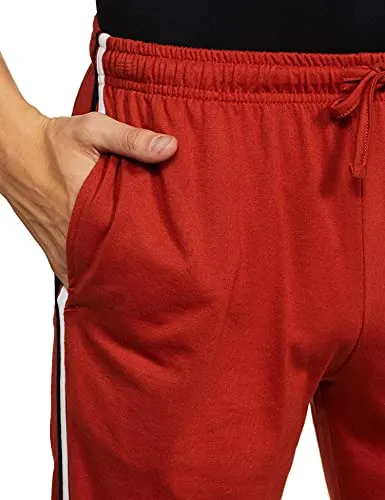 Amazon Brand - Symbol Men's Regular Track Pants (KP17-01_Copper Brown_XL)