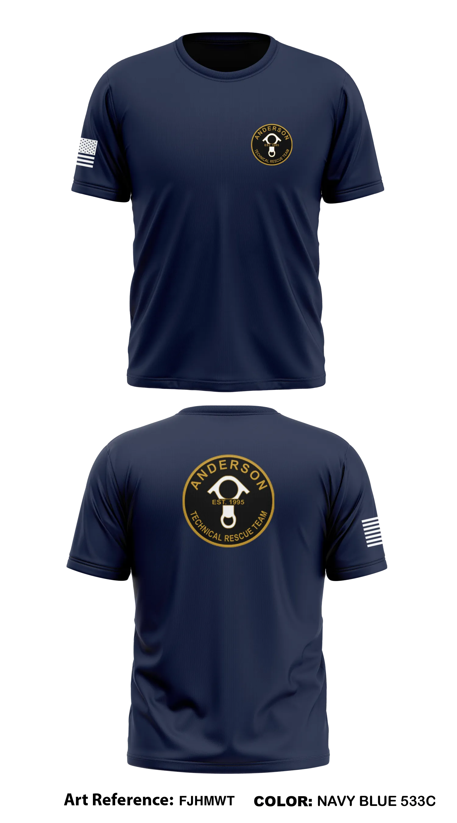Anderson Technical Rescue Team  Store 1 Core Men's SS Performance Tee - FjHMWT