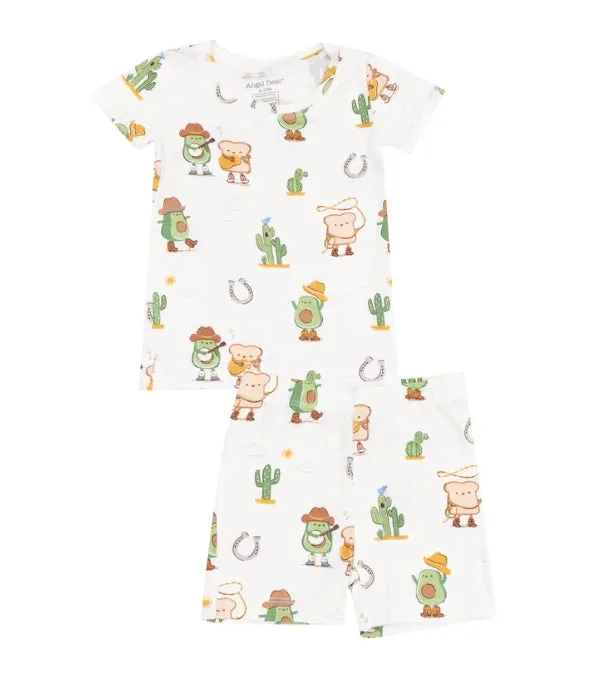 Angel Dear || Avocado Toast Western Loungewear Short Set