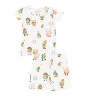 Angel Dear || Avocado Toast Western Loungewear Short Set