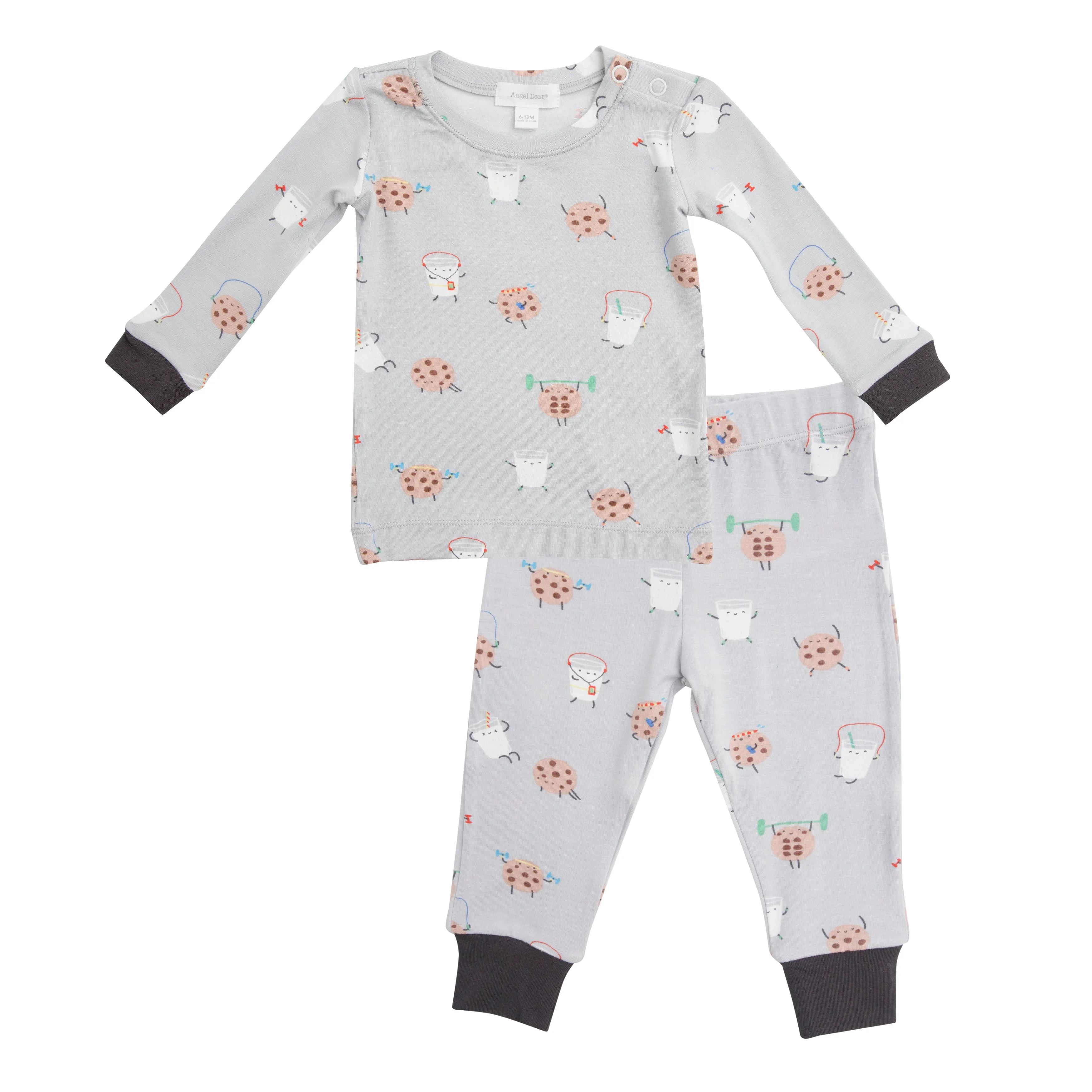 Angel Dear Cookies & Milk Grey Lounge Wear Set
