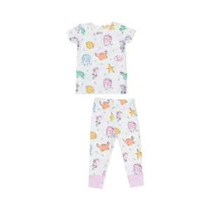 Angel Dear Cutie Sea Creatures Short Sleeve Loungewear Set