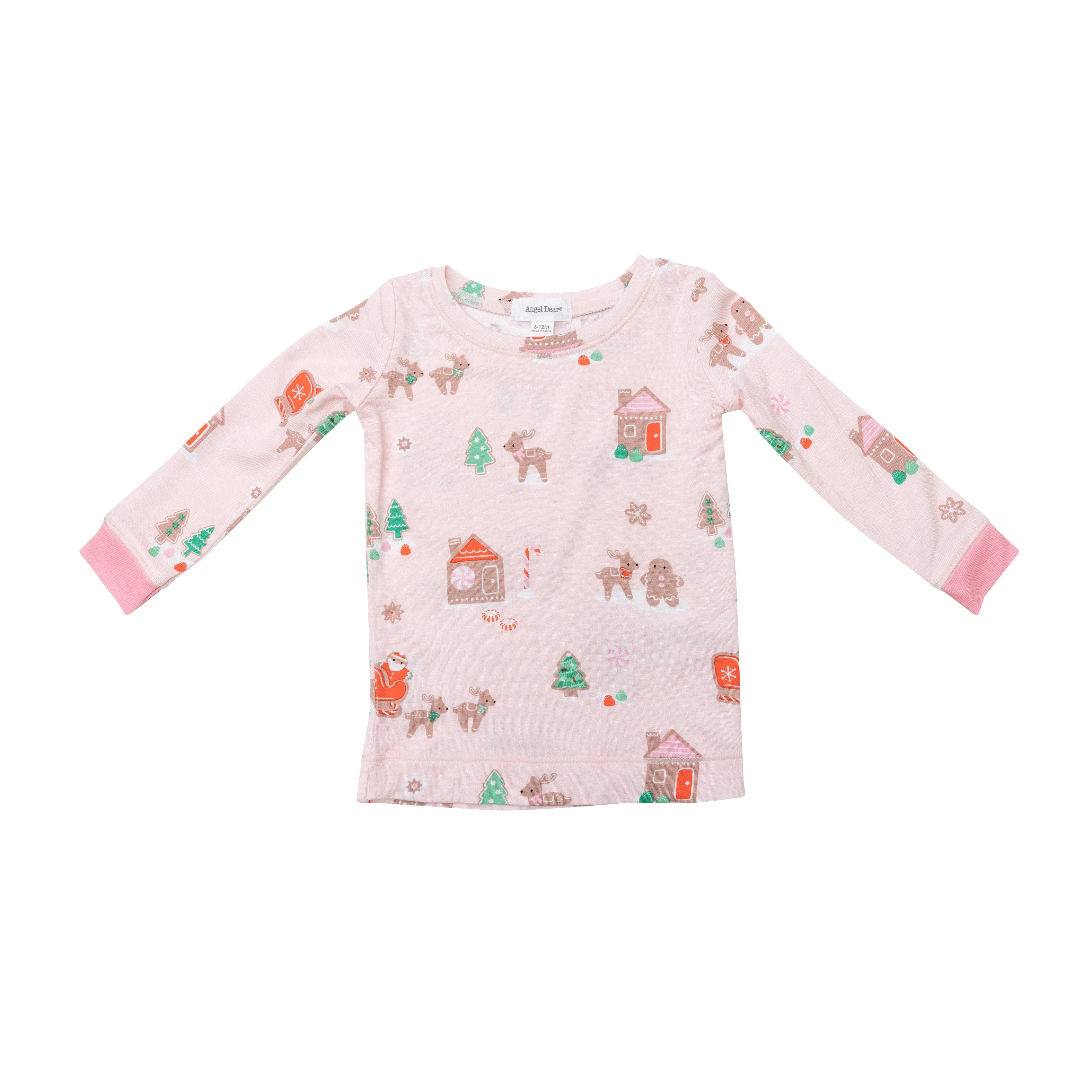 Angel Dear Gingerbread Sleigh Pink Lounge Wear Set