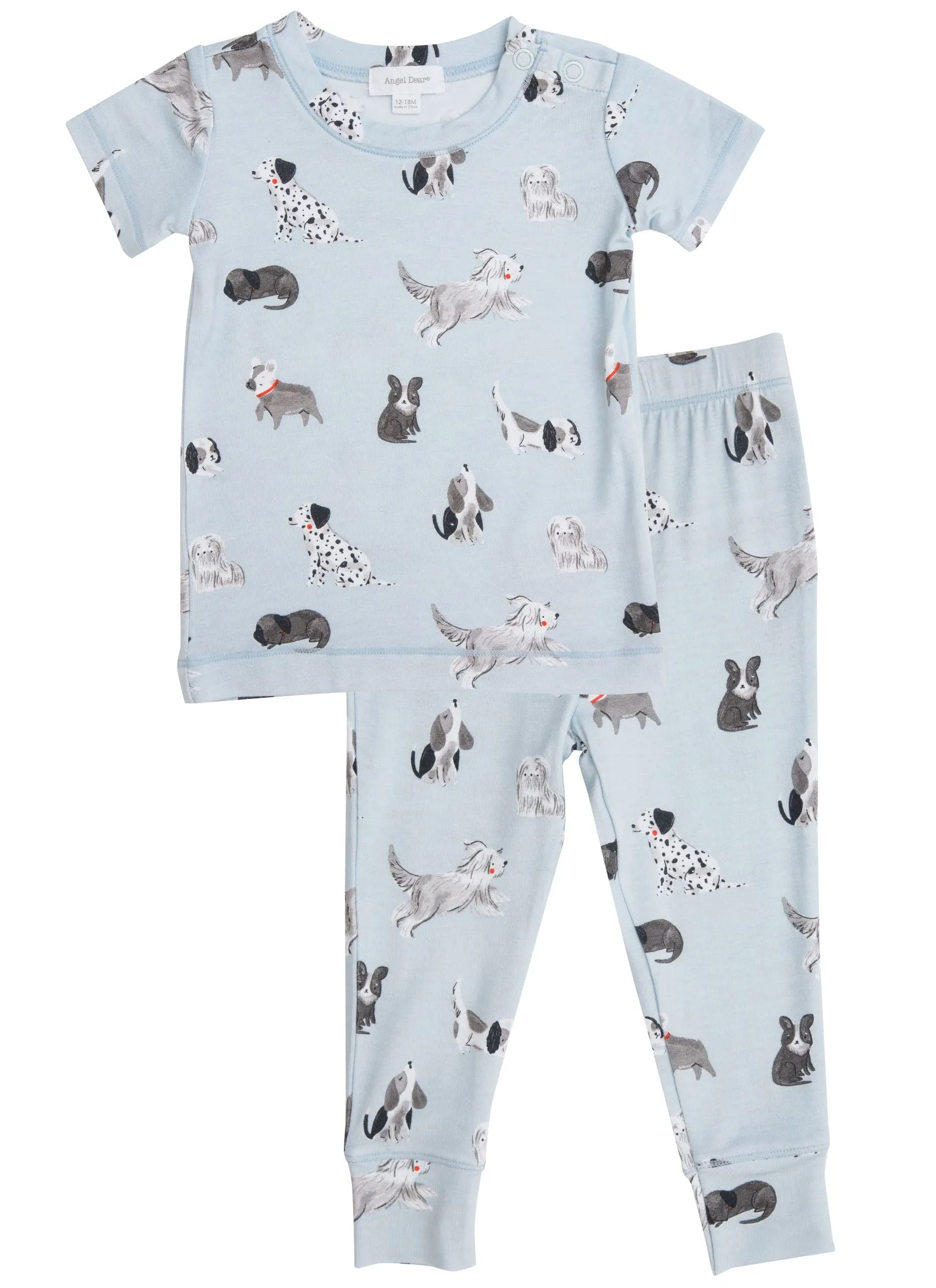 Angel Dear Grey Hounds S/S Loungewear Set