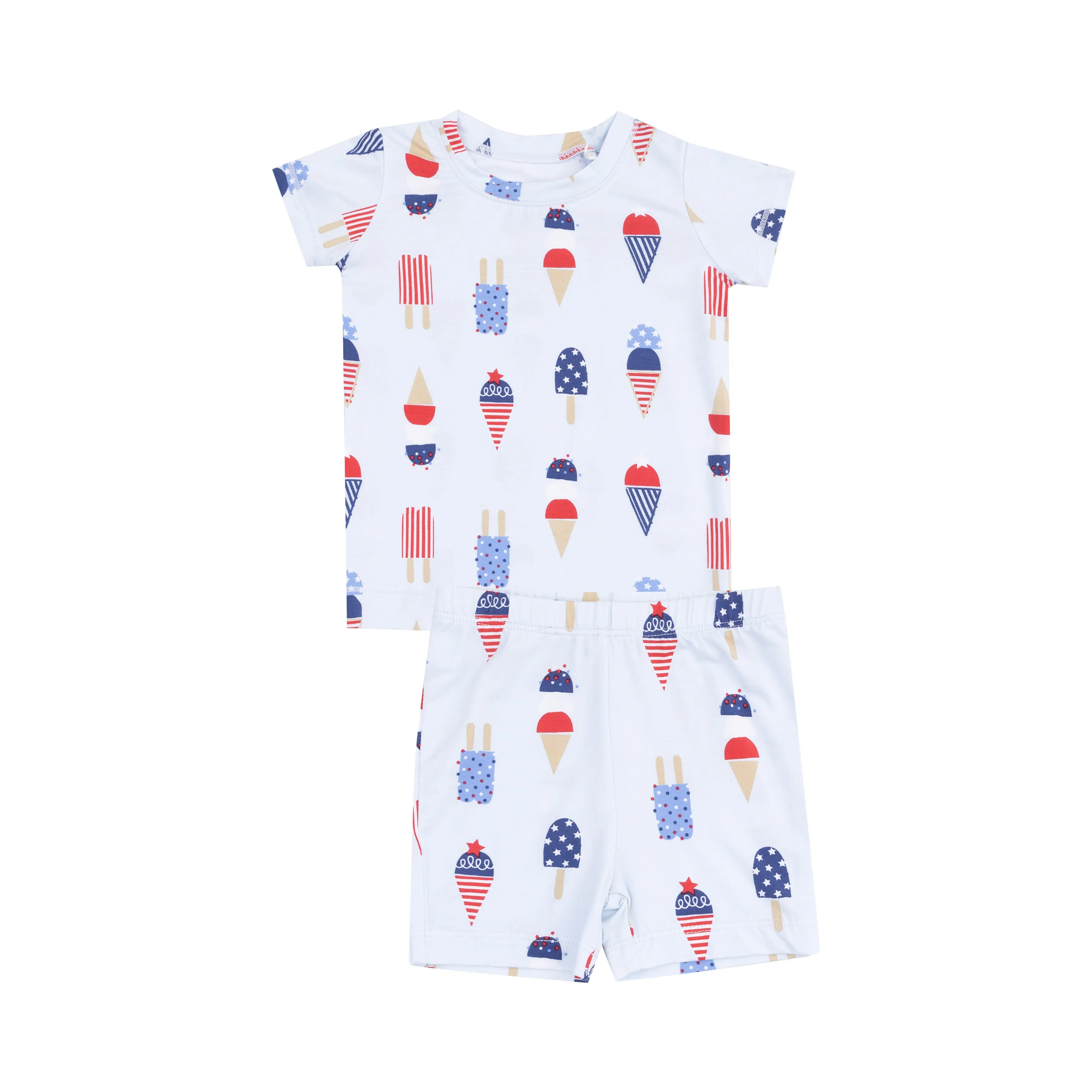 Angel Dear Loungewear Short Set - American Ice Cream Blue