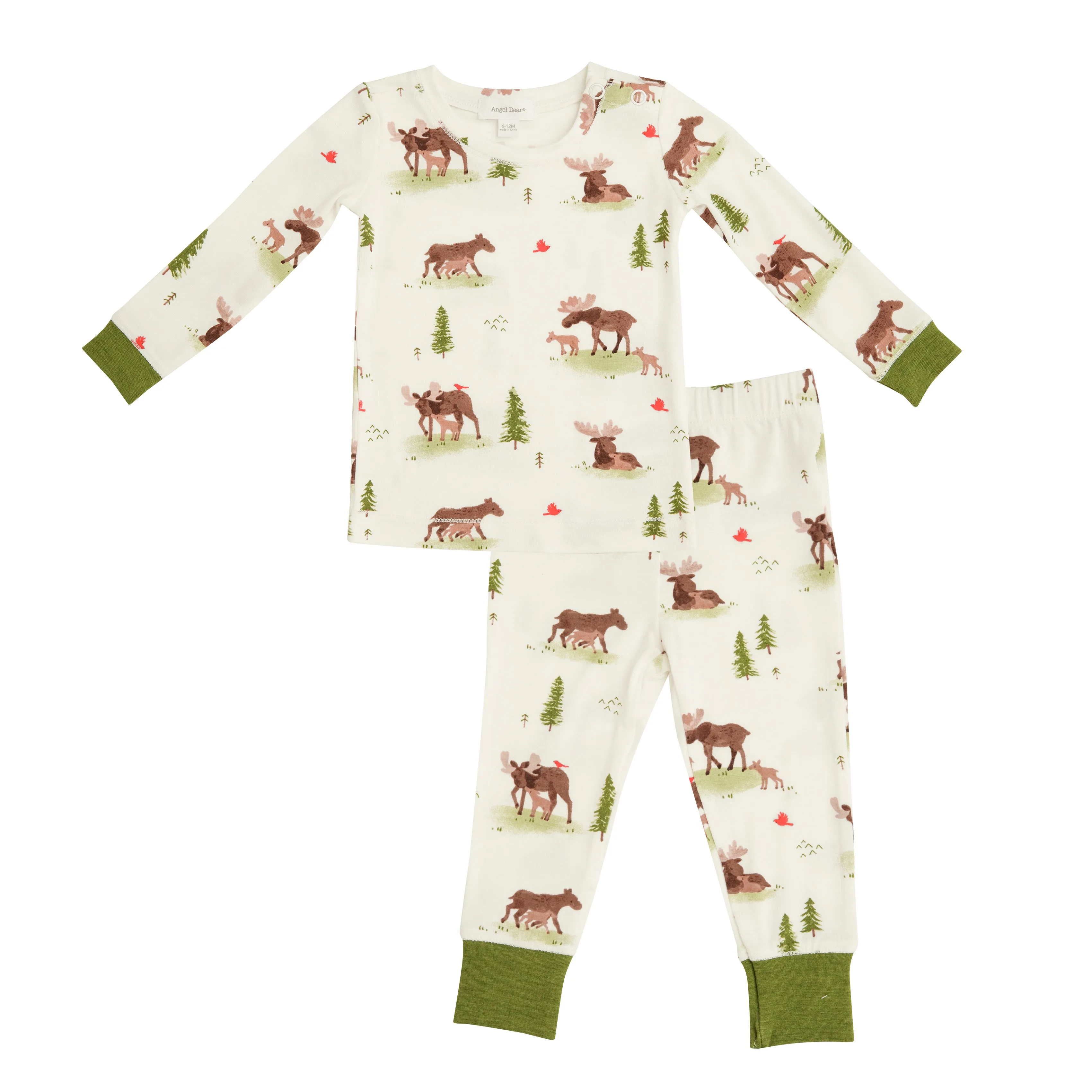 Angel Dear Moose White Lounge Wear Set